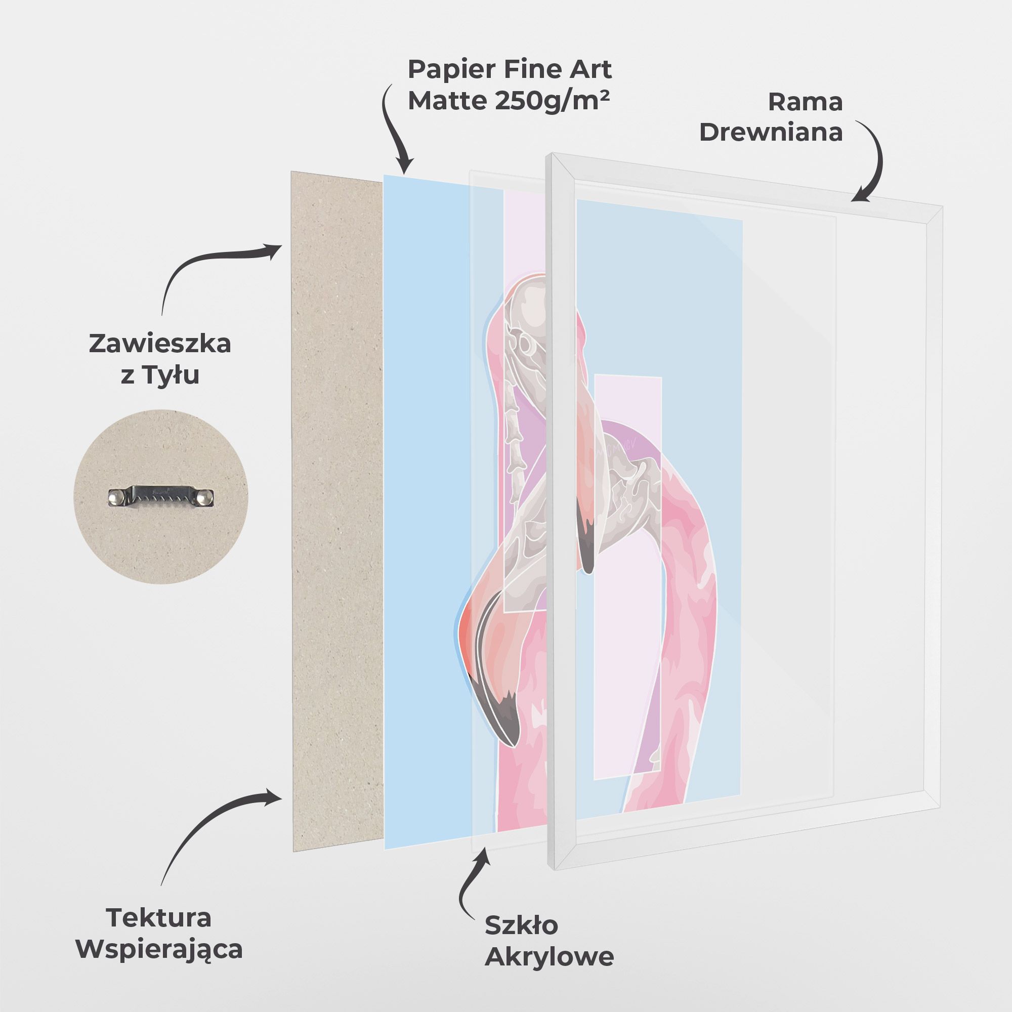 Pink Skull Flamingo mockup 1