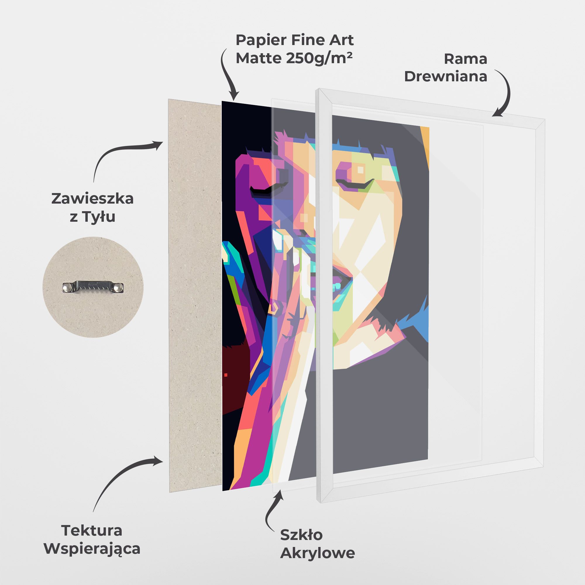 Polygonal Pretty Girl mockup 1