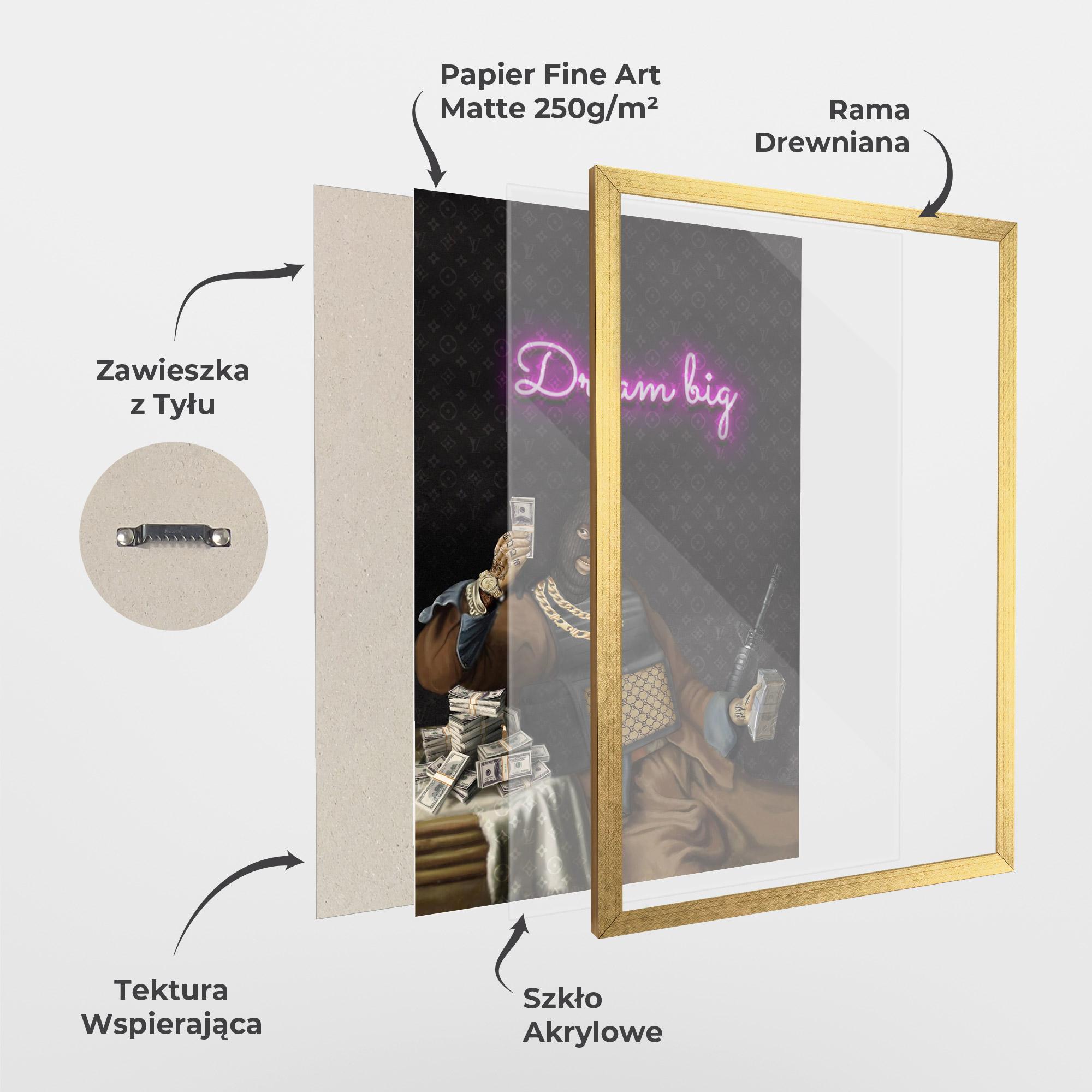 Plakat w Ramie The Simple Pleasures In Life mockup 1