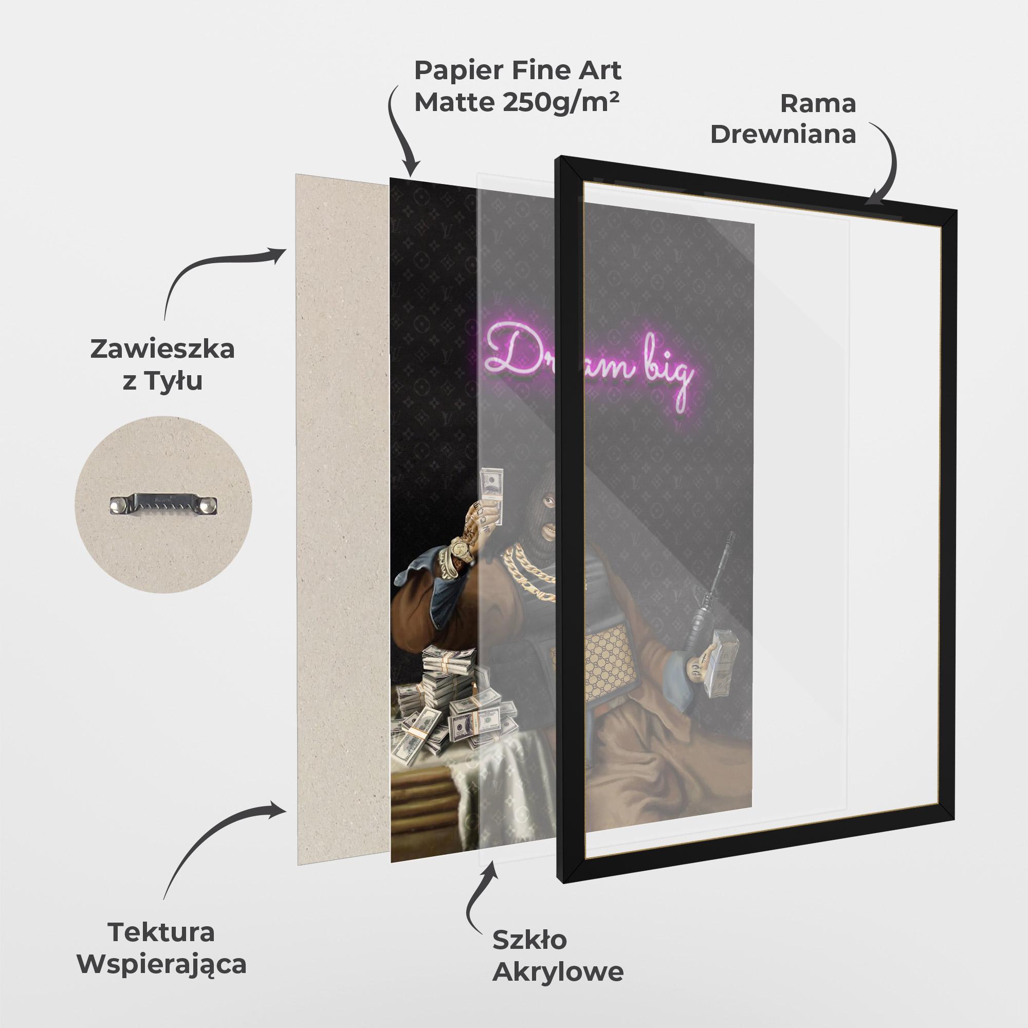 Plakat w Ramie The Simple Pleasures In Life mockup 1