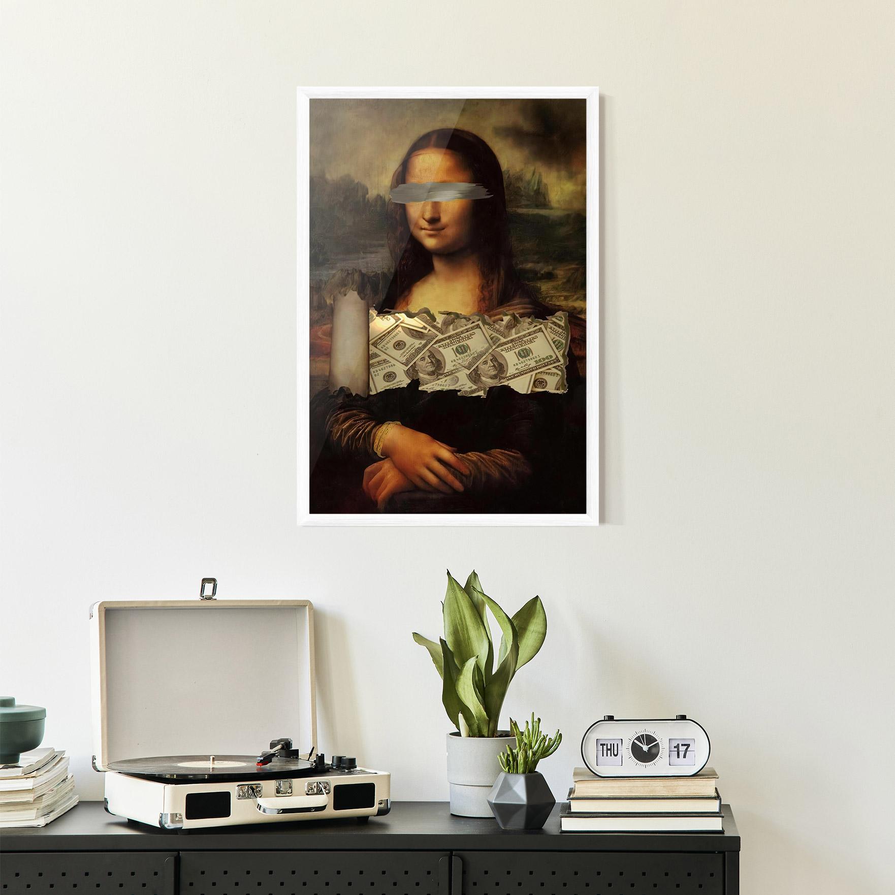 Plakat w Ramie Money Lisa mockup 2