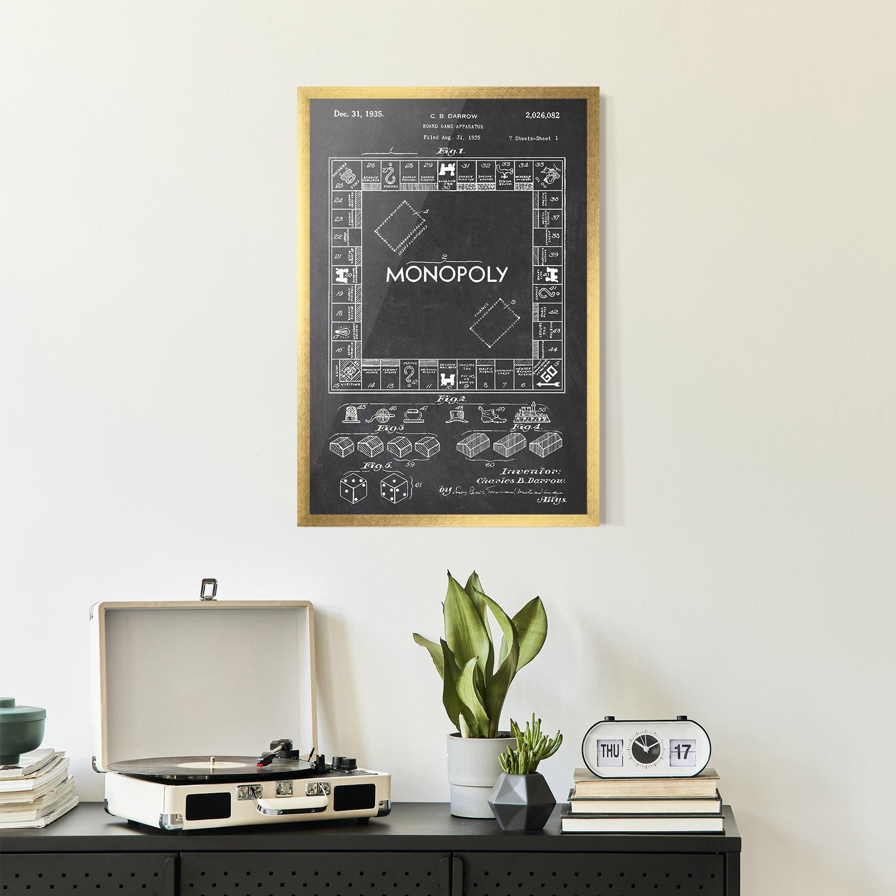 Plakat w Ramie Monopoly Board mockup 2