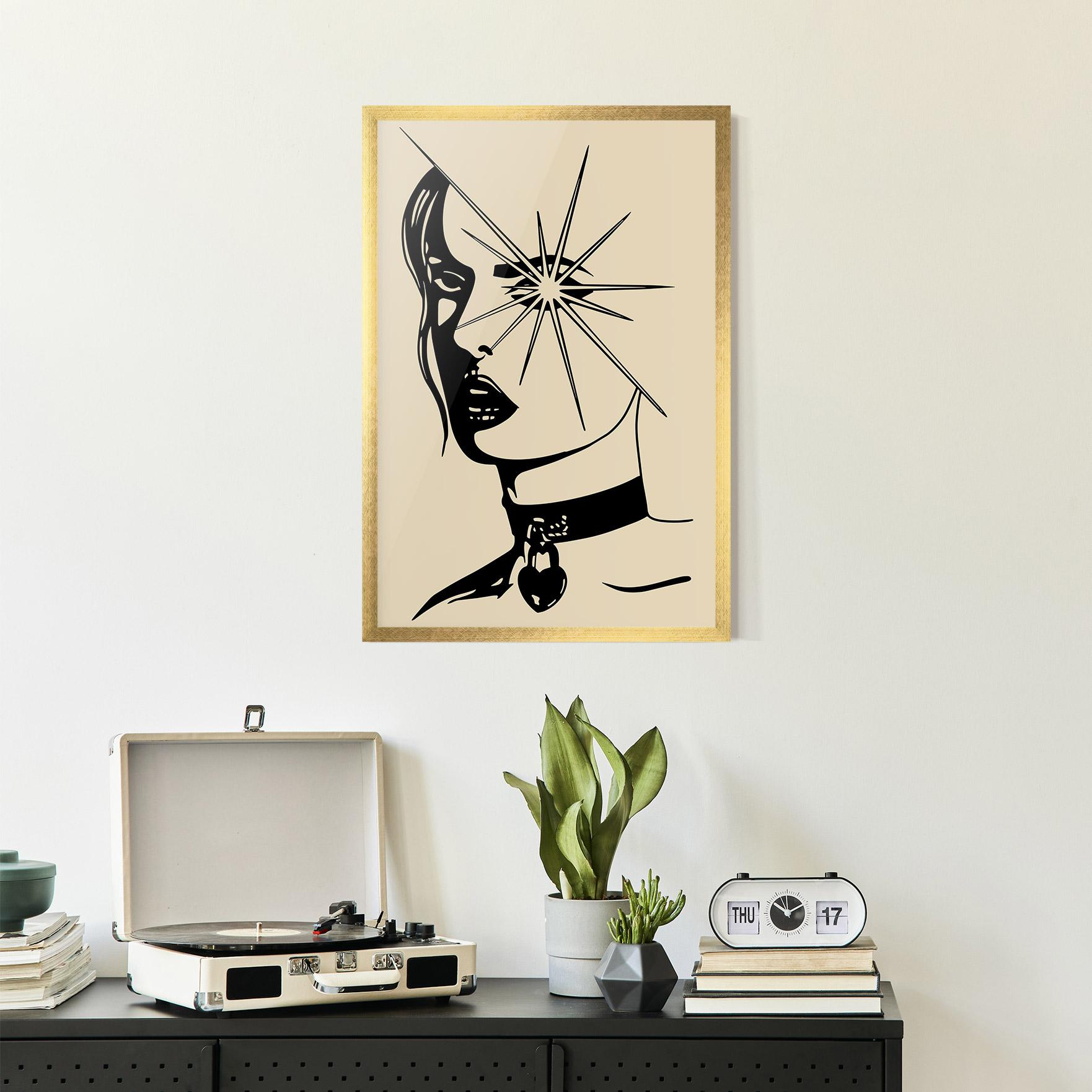 Plakat w Ramie Woman Vision Star mockup 2