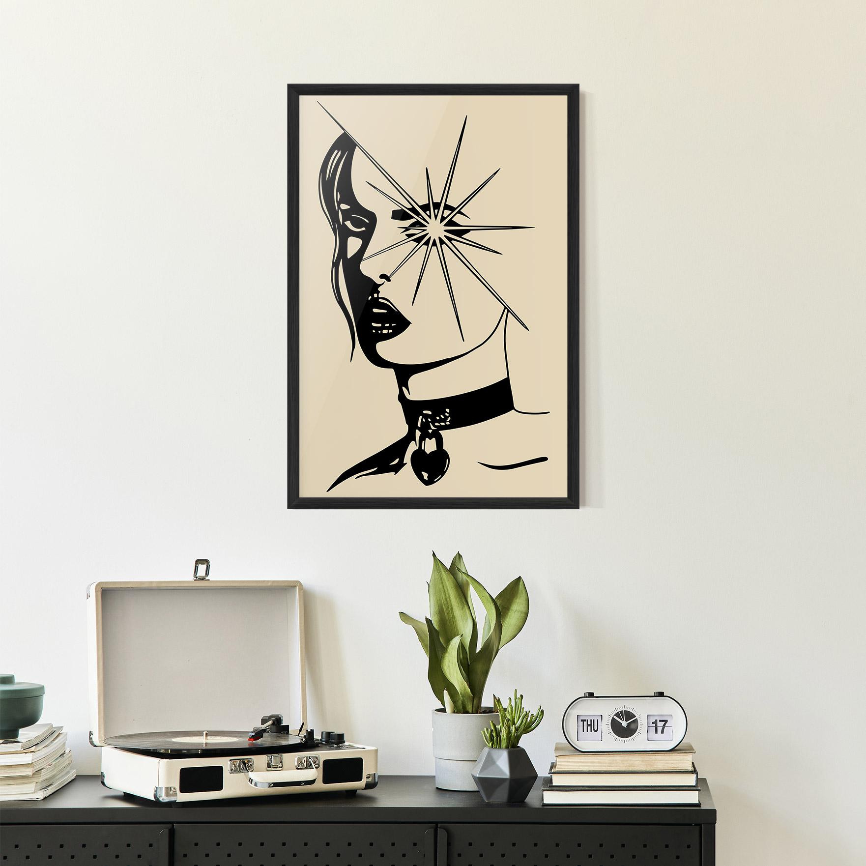 Plakat w Ramie Woman Vision Star mockup 2