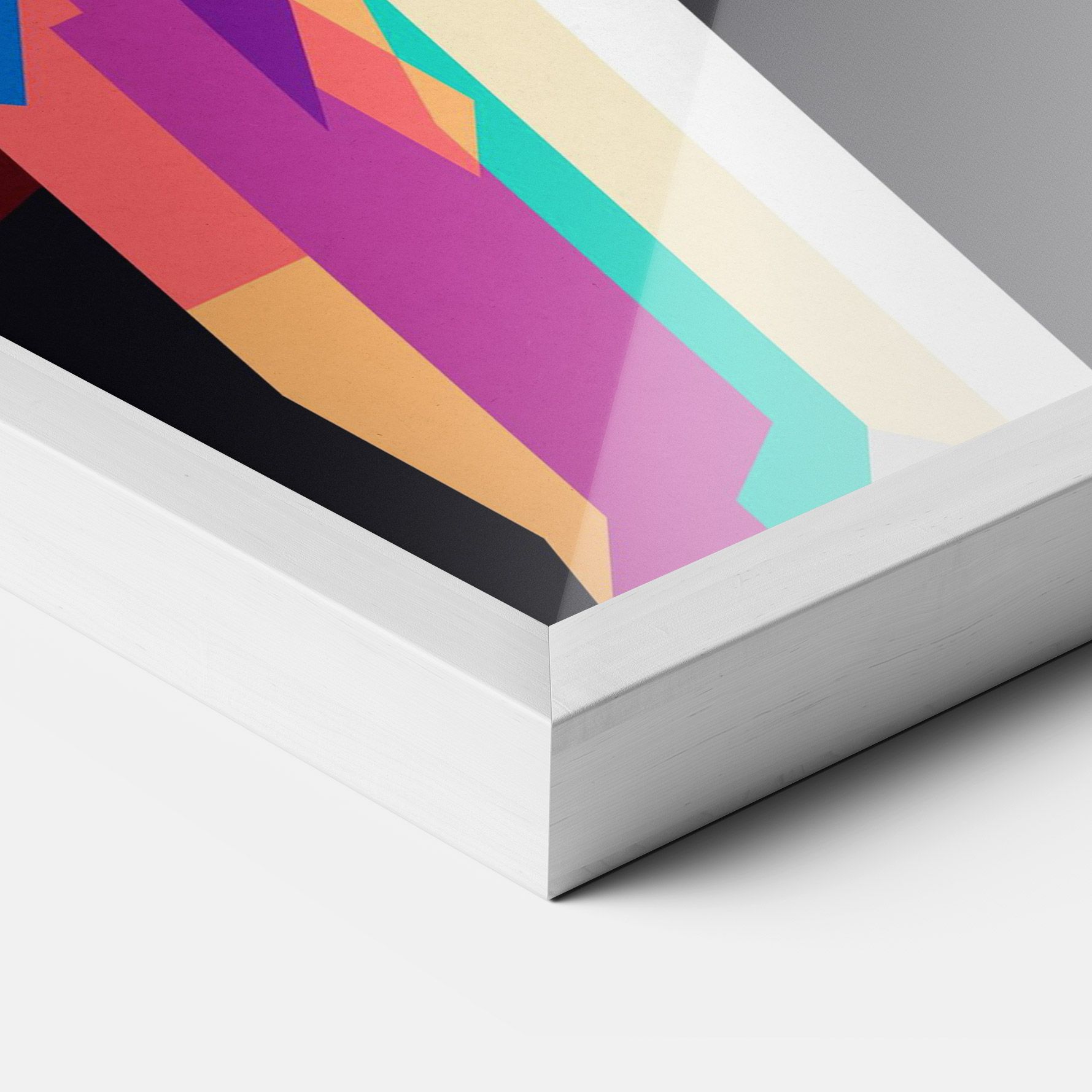 Polygonal Pretty Girl mockup 3