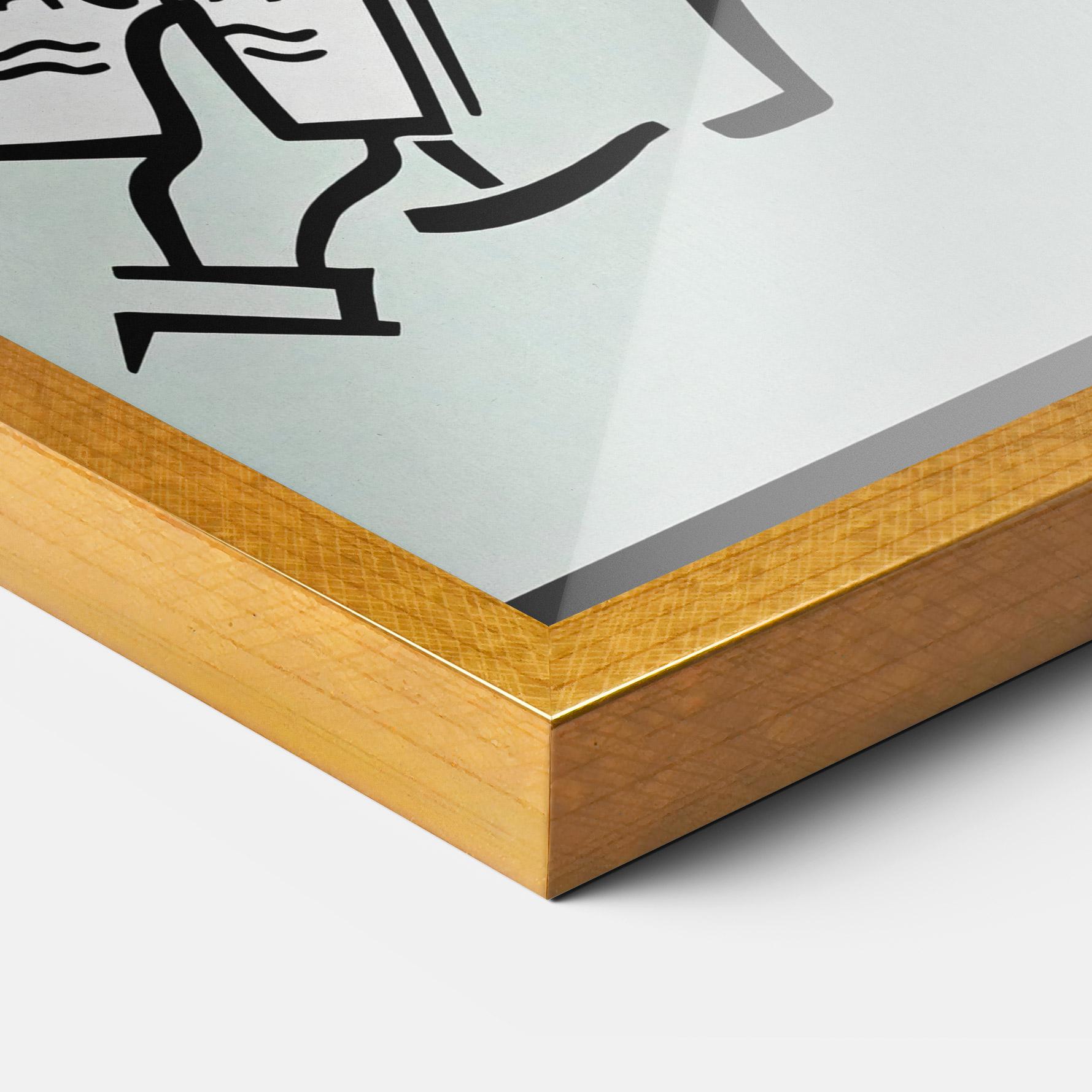 Plakat w Ramie Happines mockup 3