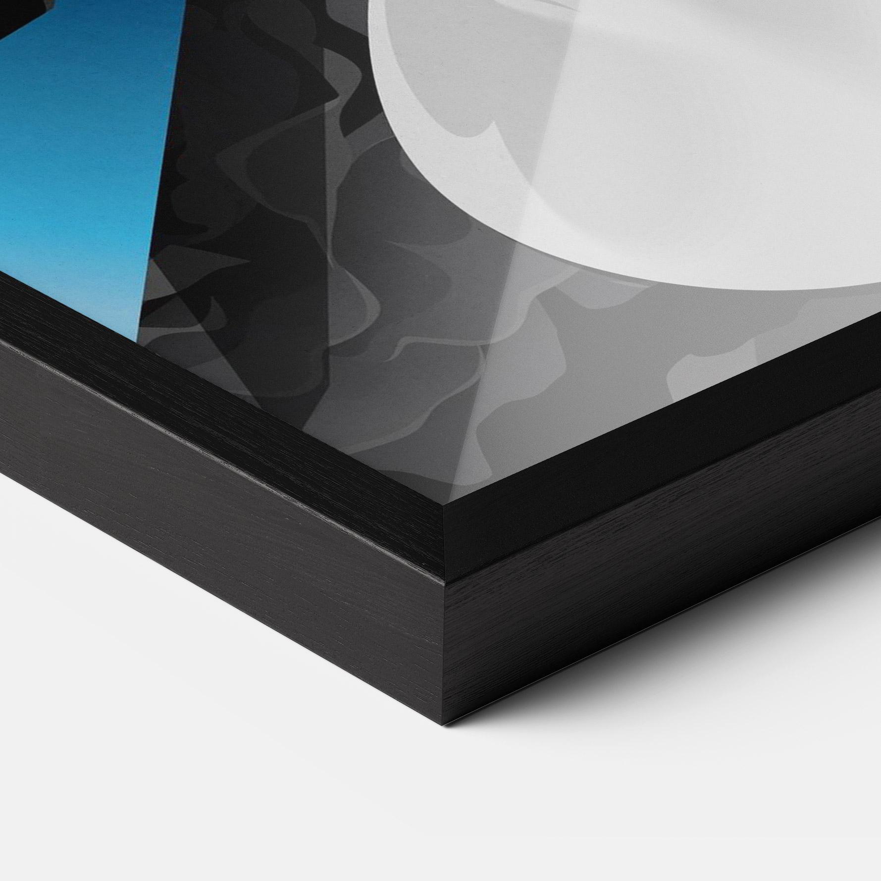 Plakat w Ramie Black Rose Statue mockup 3