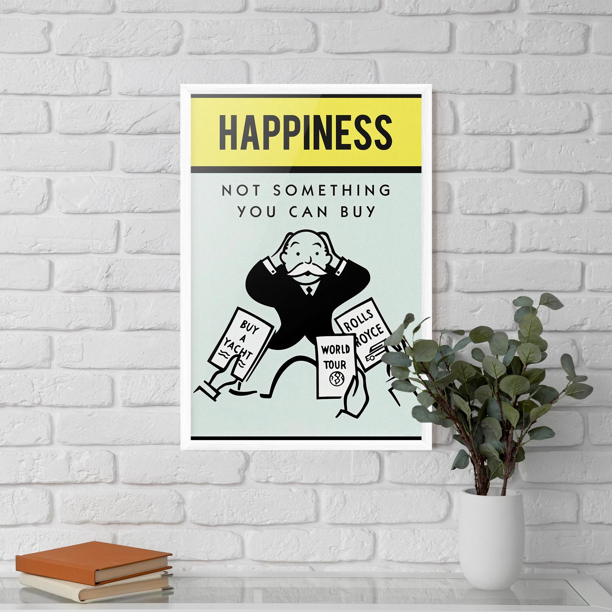 Plakat w Ramie Happines mockup 5