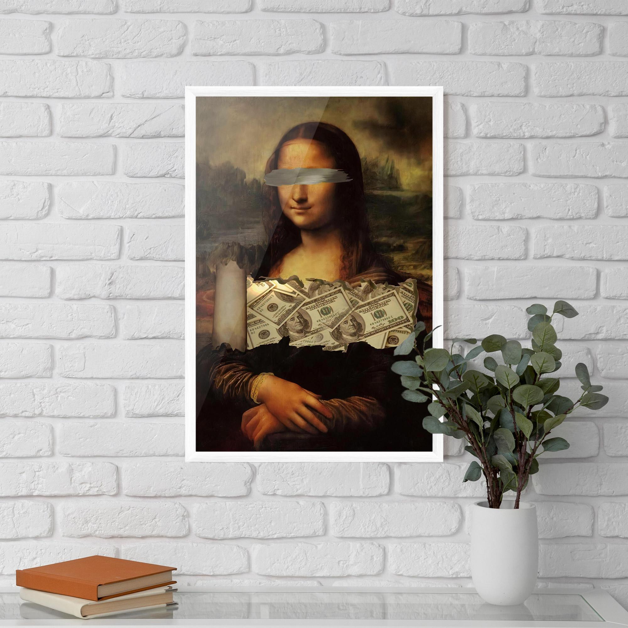 Plakat w Ramie Money Lisa mockup 5