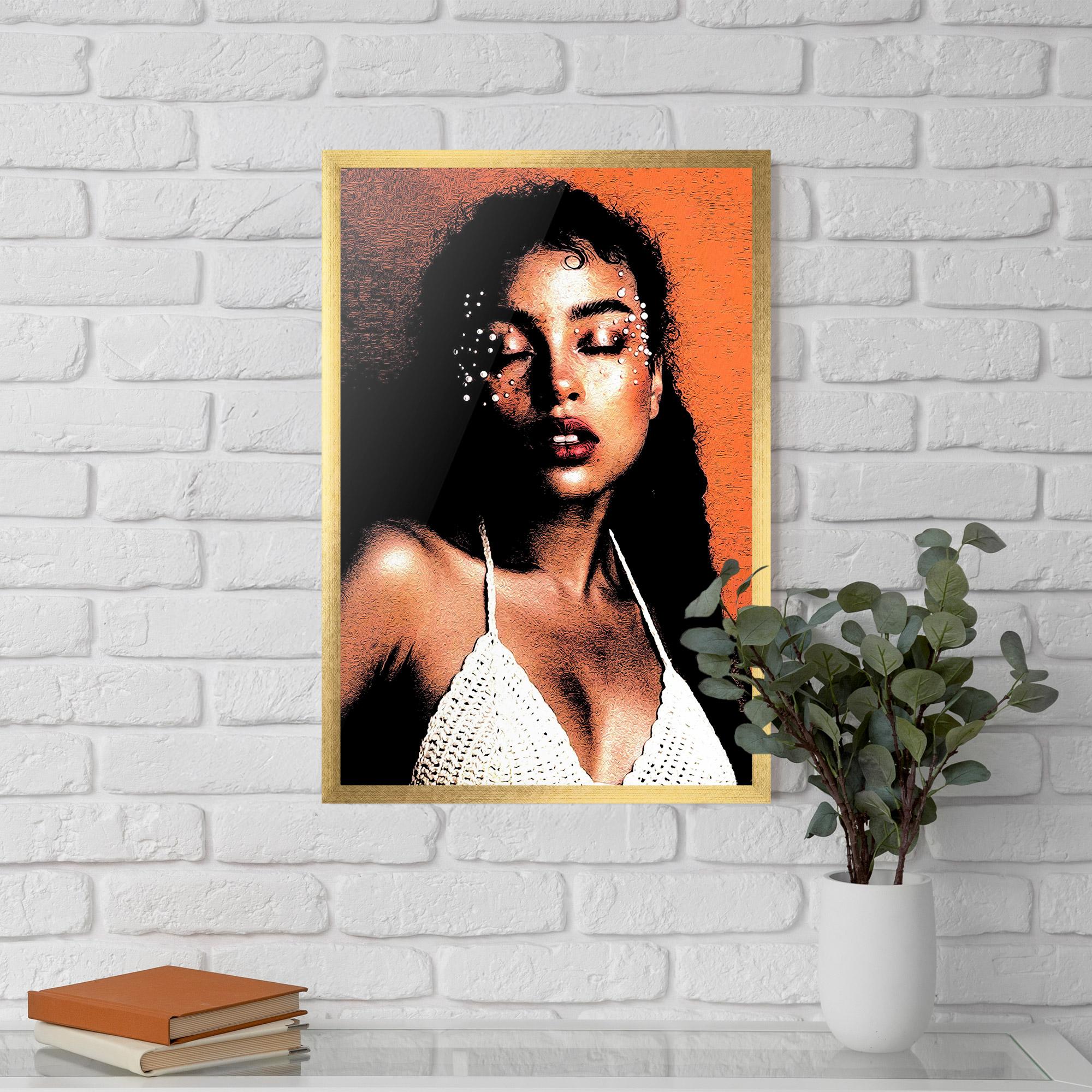 Plakat w Ramie Black Pearls Lady mockup 5