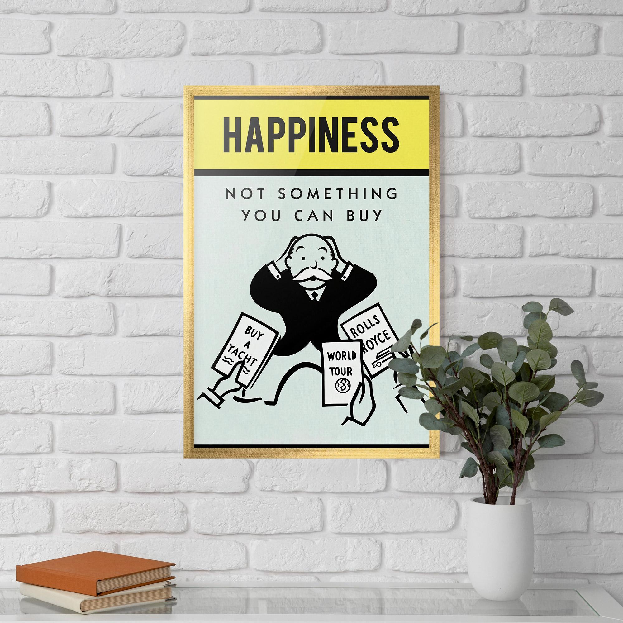 Plakat w Ramie Happines mockup 5
