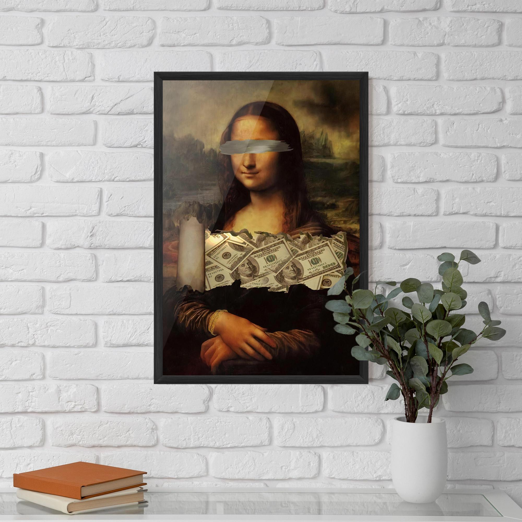 Plakat w Ramie Money Lisa mockup 5