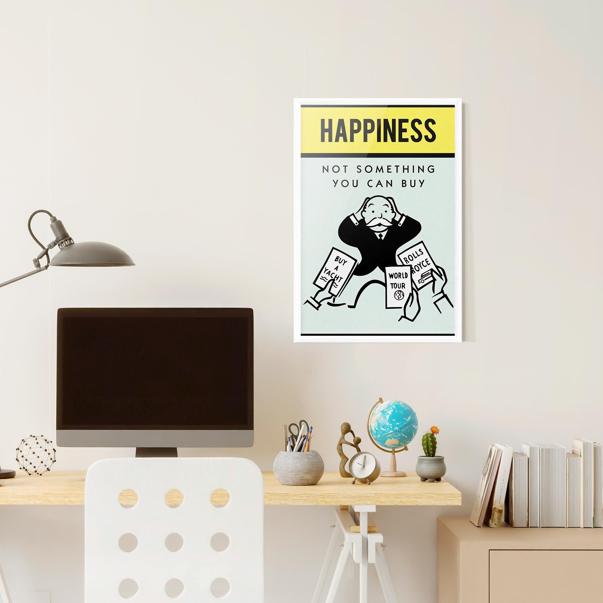 Plakat w Ramie Happines mockup 6