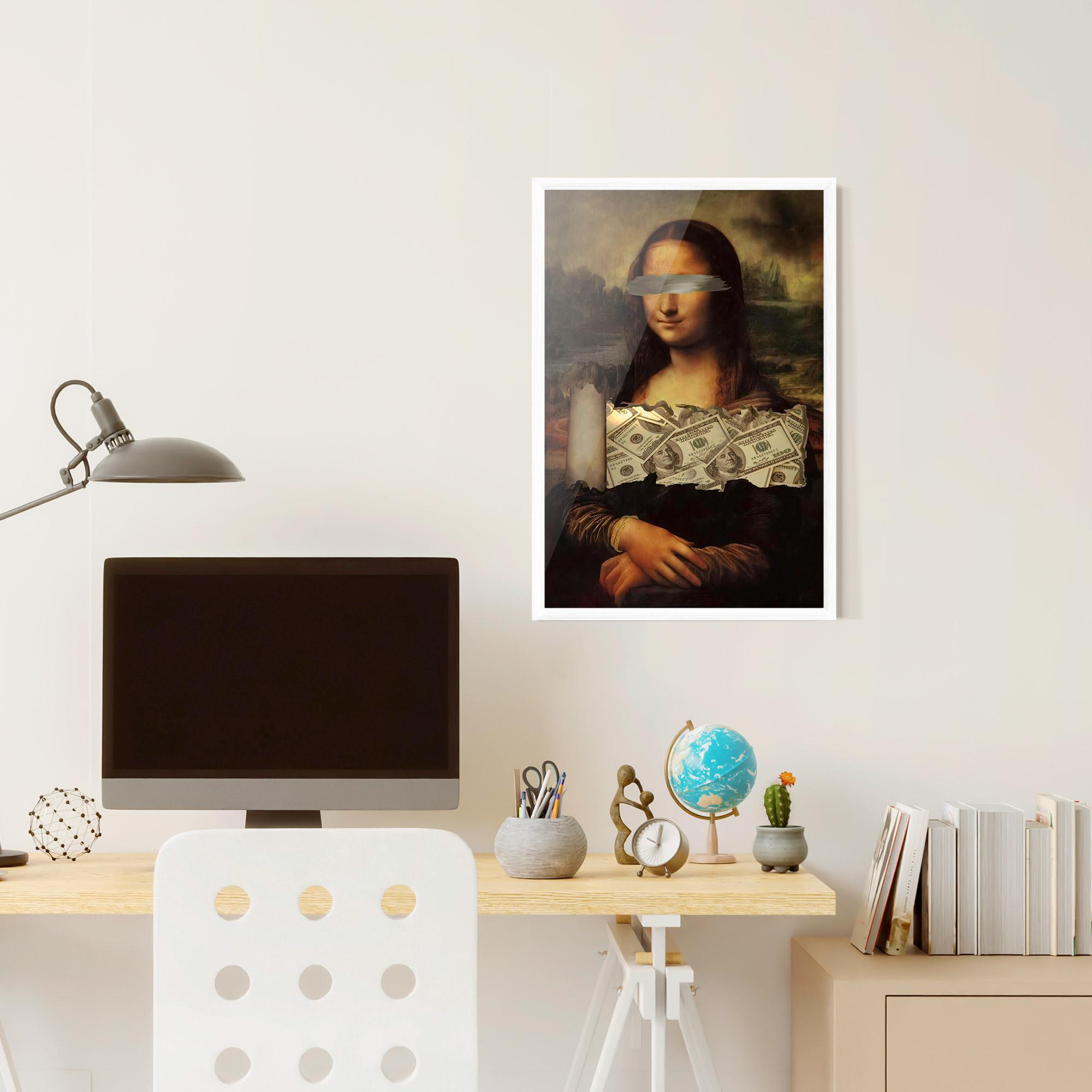 Plakat w Ramie Money Lisa mockup 6