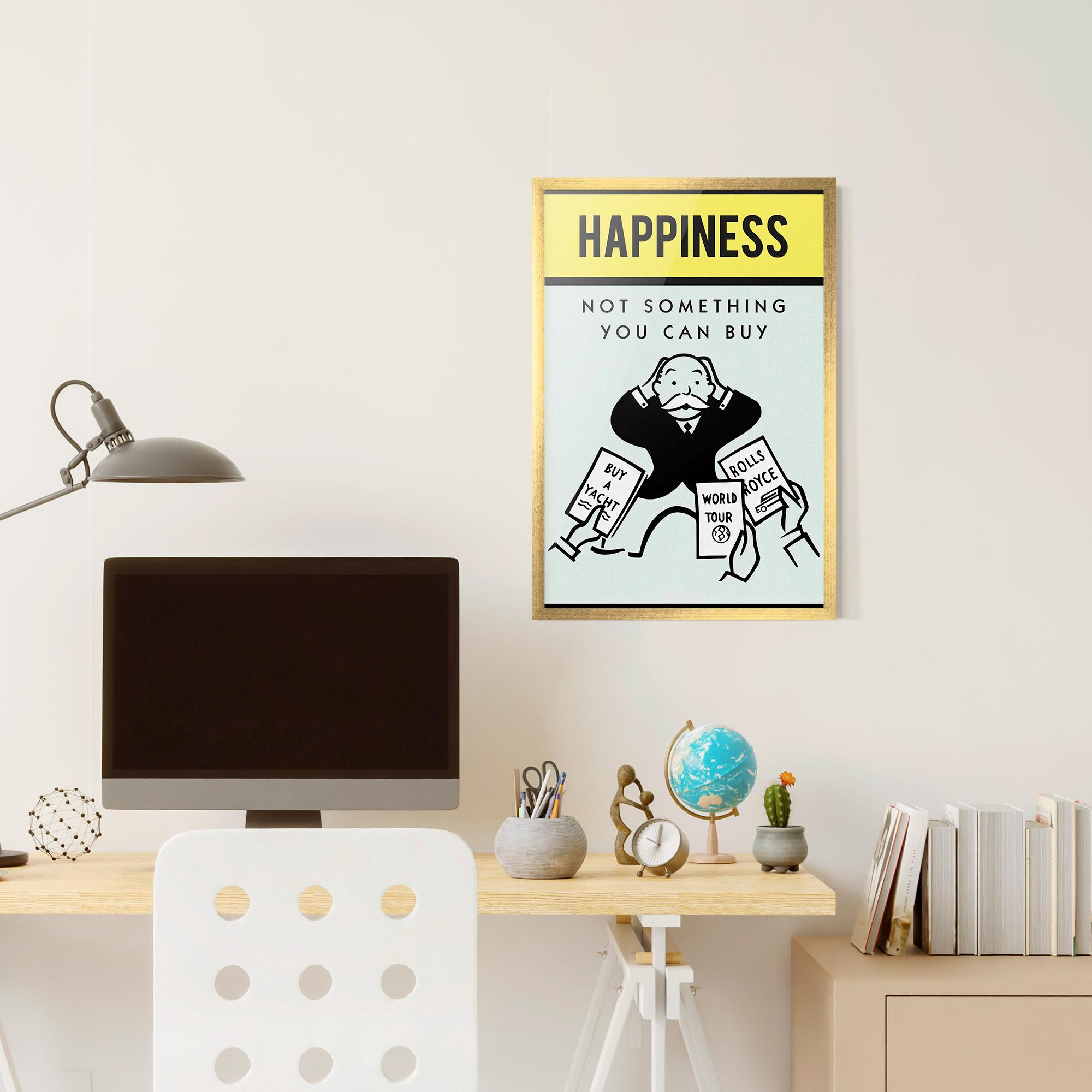 Plakat w Ramie Happines mockup 6