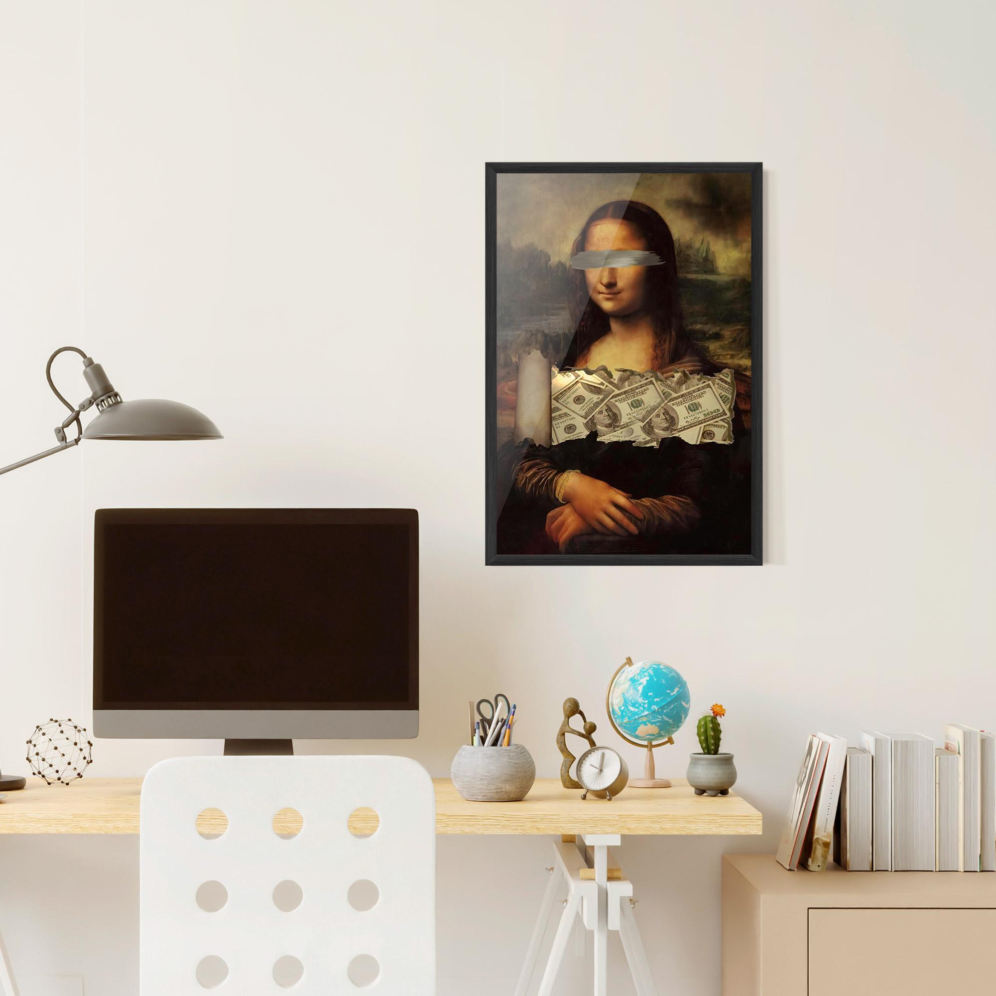 Plakat w Ramie Money Lisa mockup 6