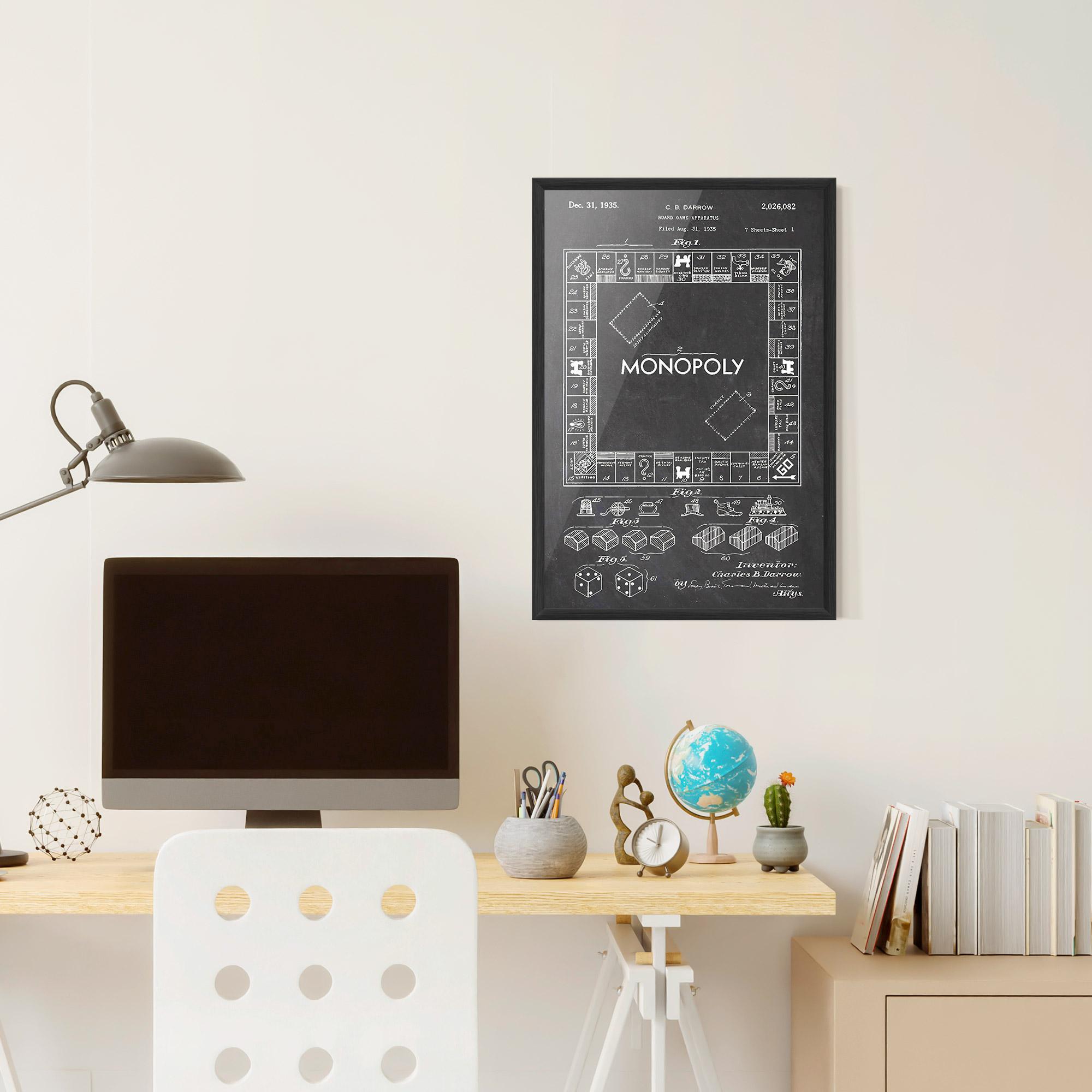 Plakat w Ramie Monopoly Board mockup 6