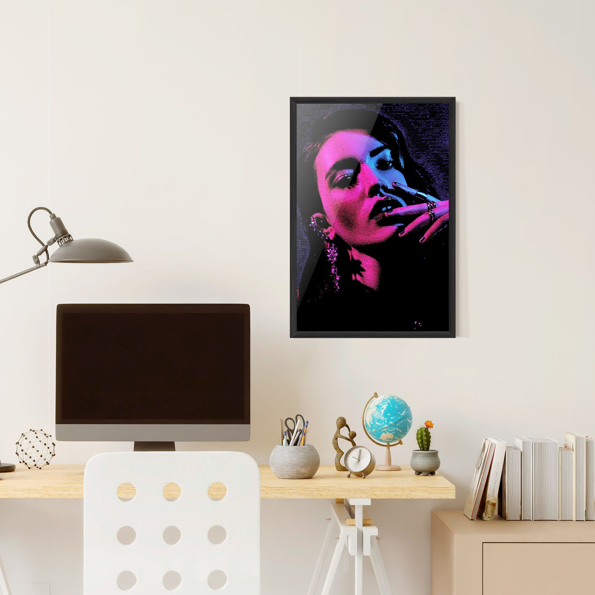 Purple Light Lady mockup 6