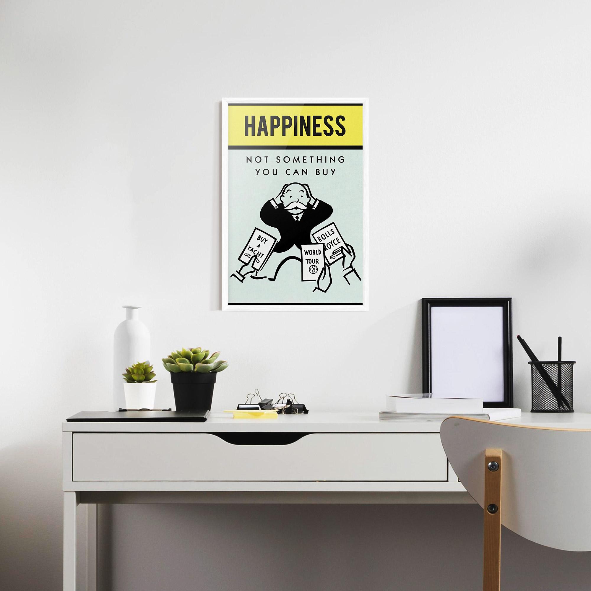 Plakat w Ramie Happines mockup 7