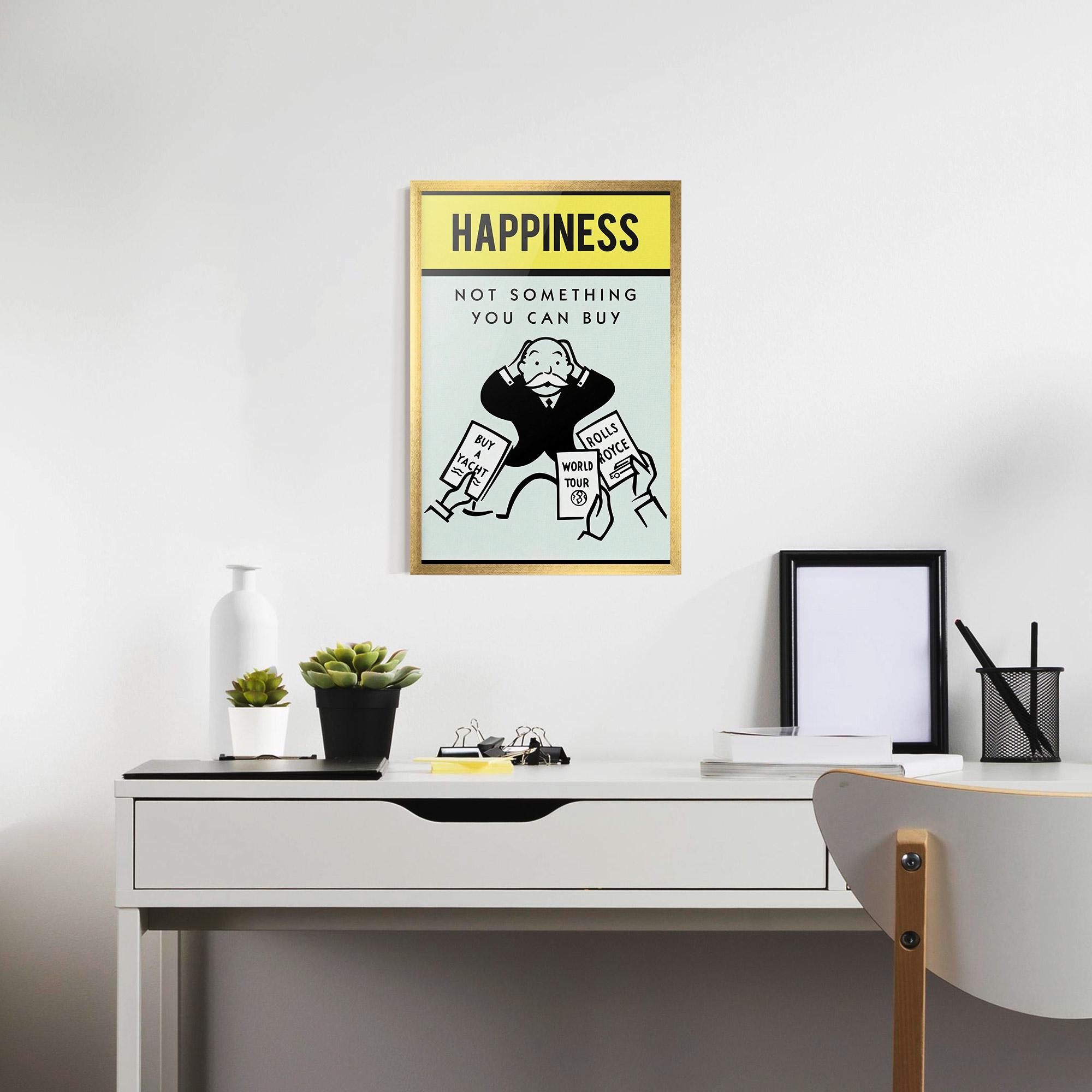 Plakat w Ramie Happines mockup 7