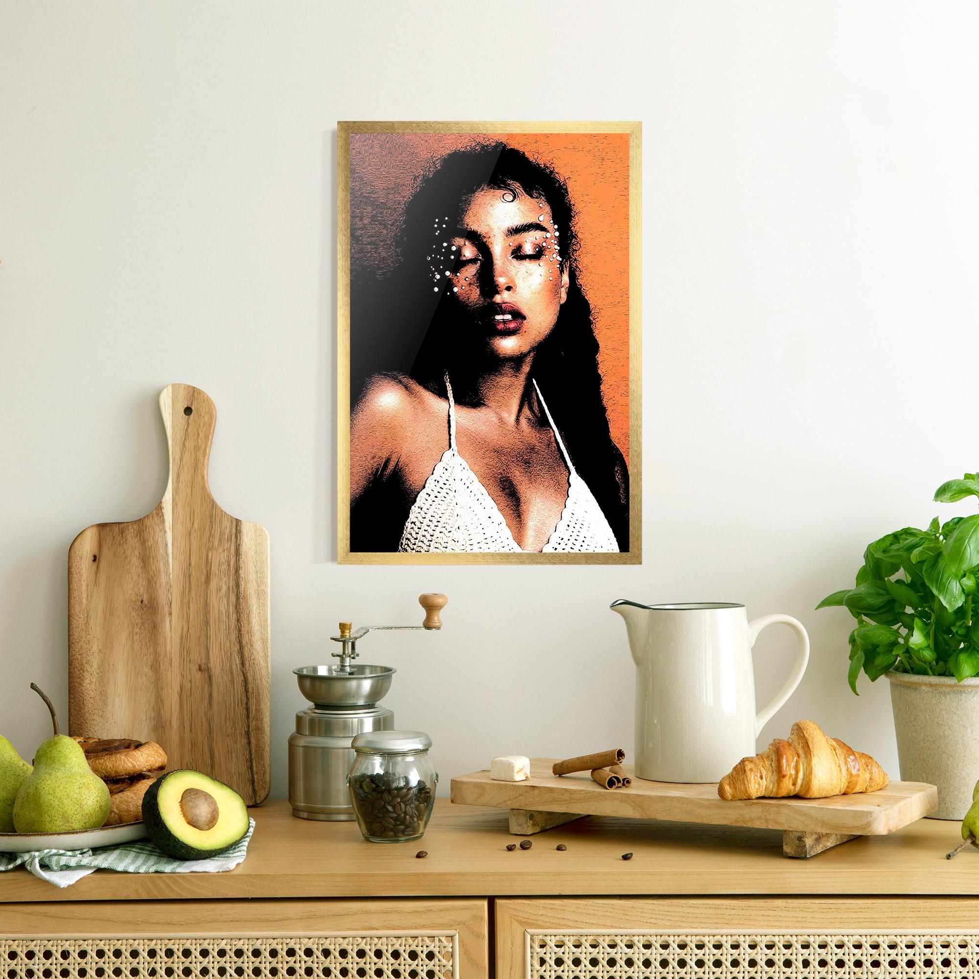 Plakat w Ramie Black Pearls Lady mockup 8