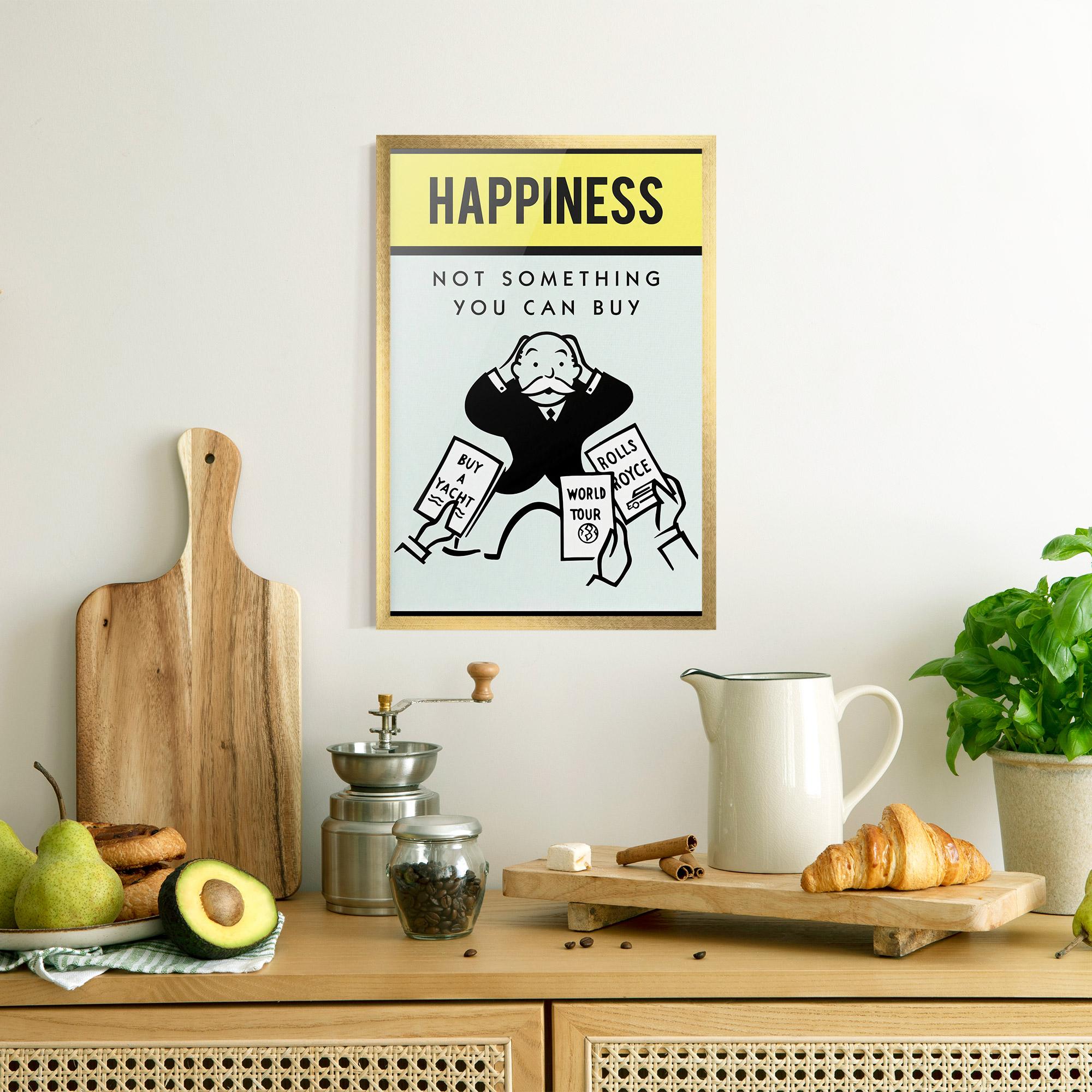 Plakat w Ramie Happines mockup 8