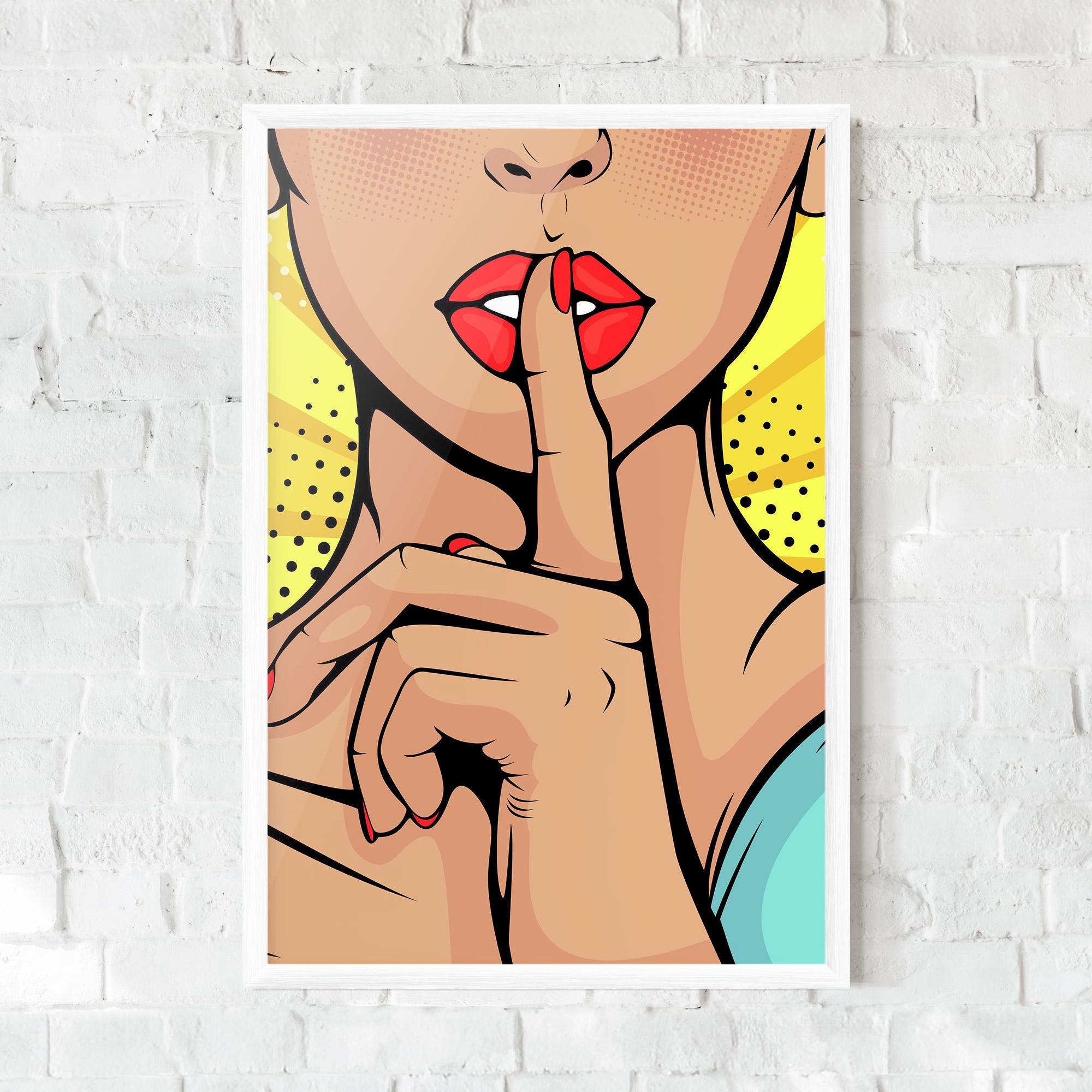 Plakat w Ramie Sush Pop Art mockup 0
