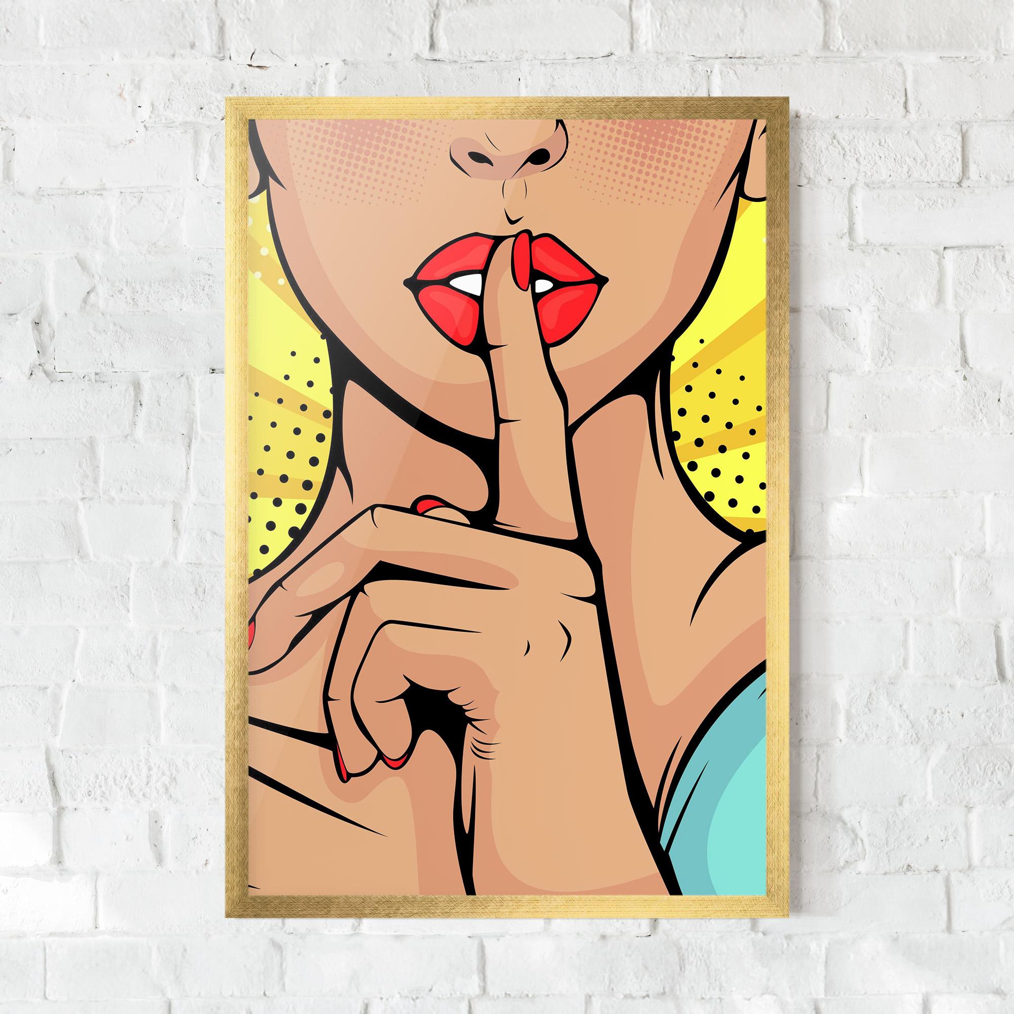 Plakat w Ramie Sush Pop Art mockup 0