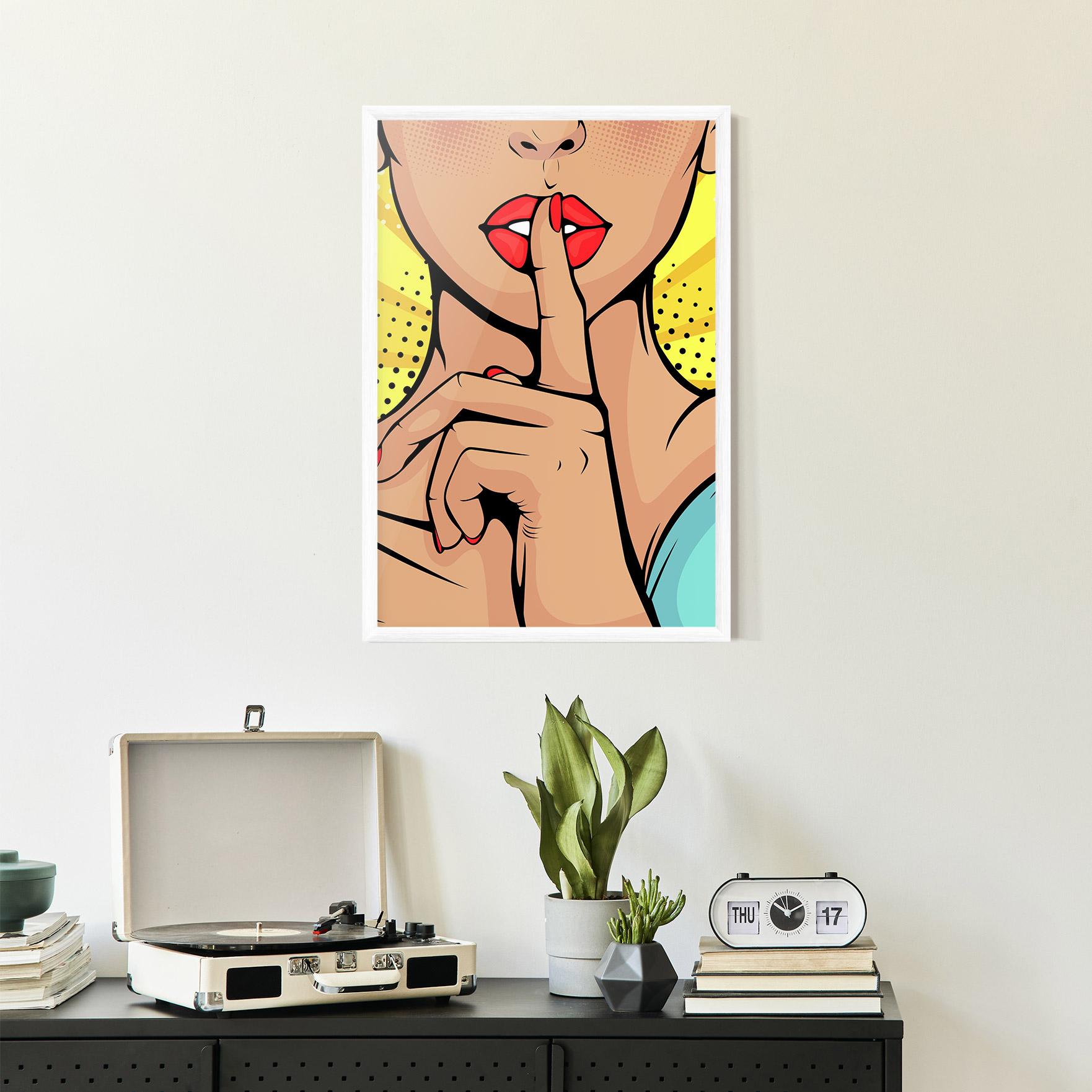 Plakat w Ramie Sush Pop Art mockup 2