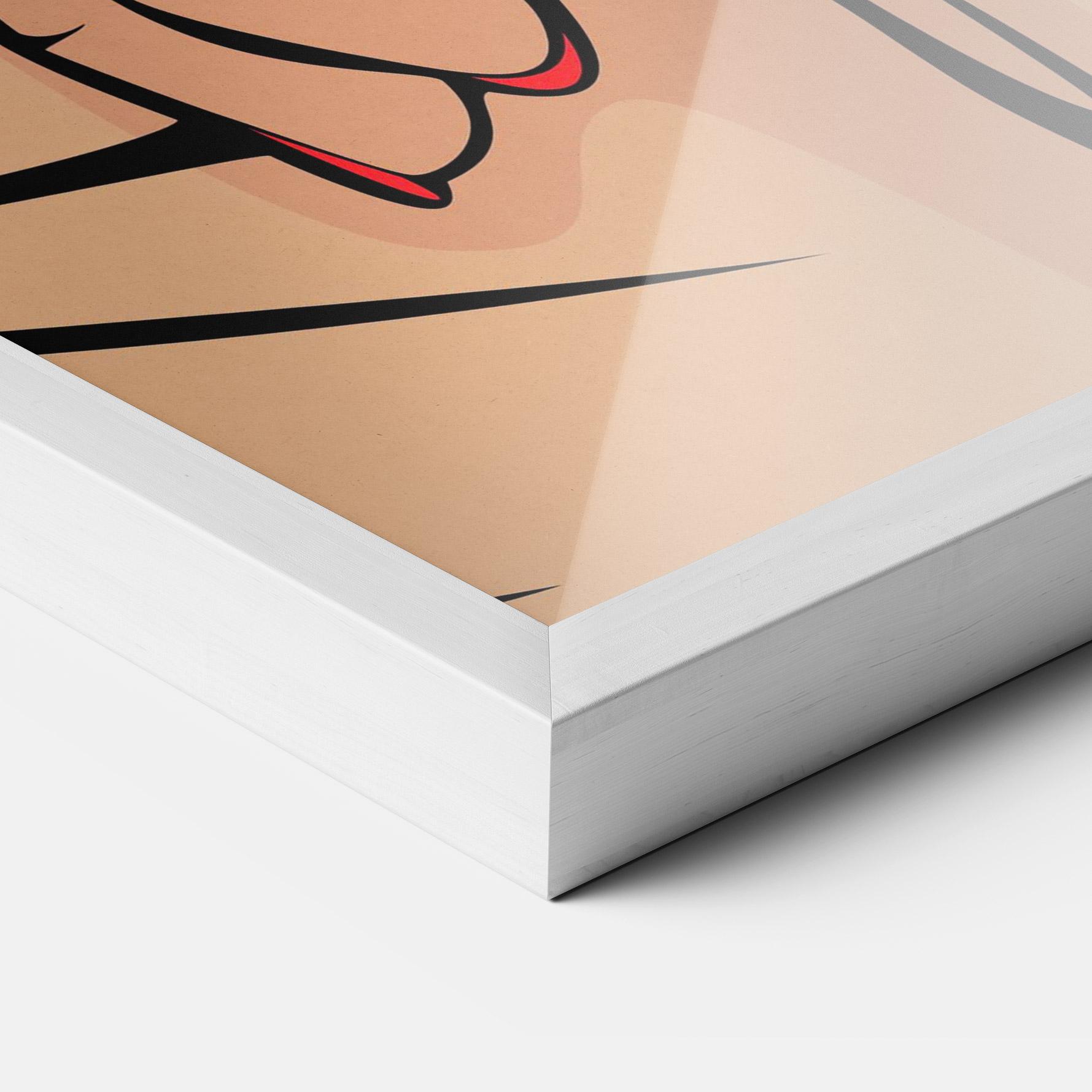 Plakat w Ramie Sush Pop Art mockup 3