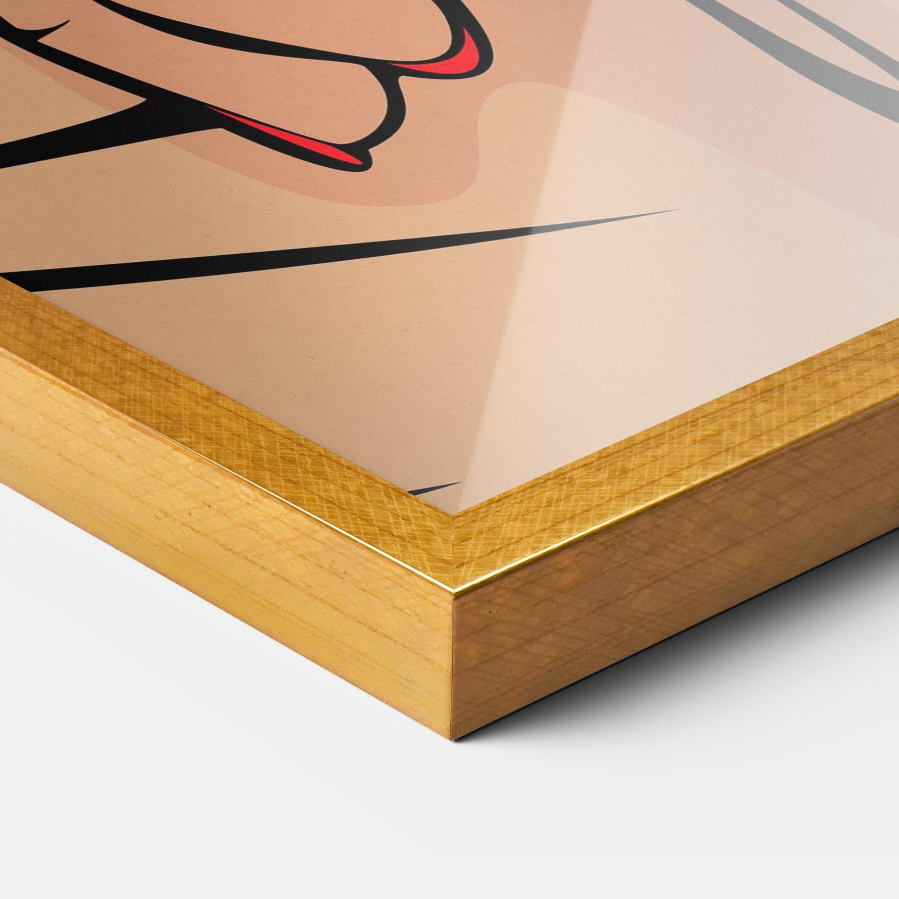 Plakat w Ramie Sush Pop Art mockup 3