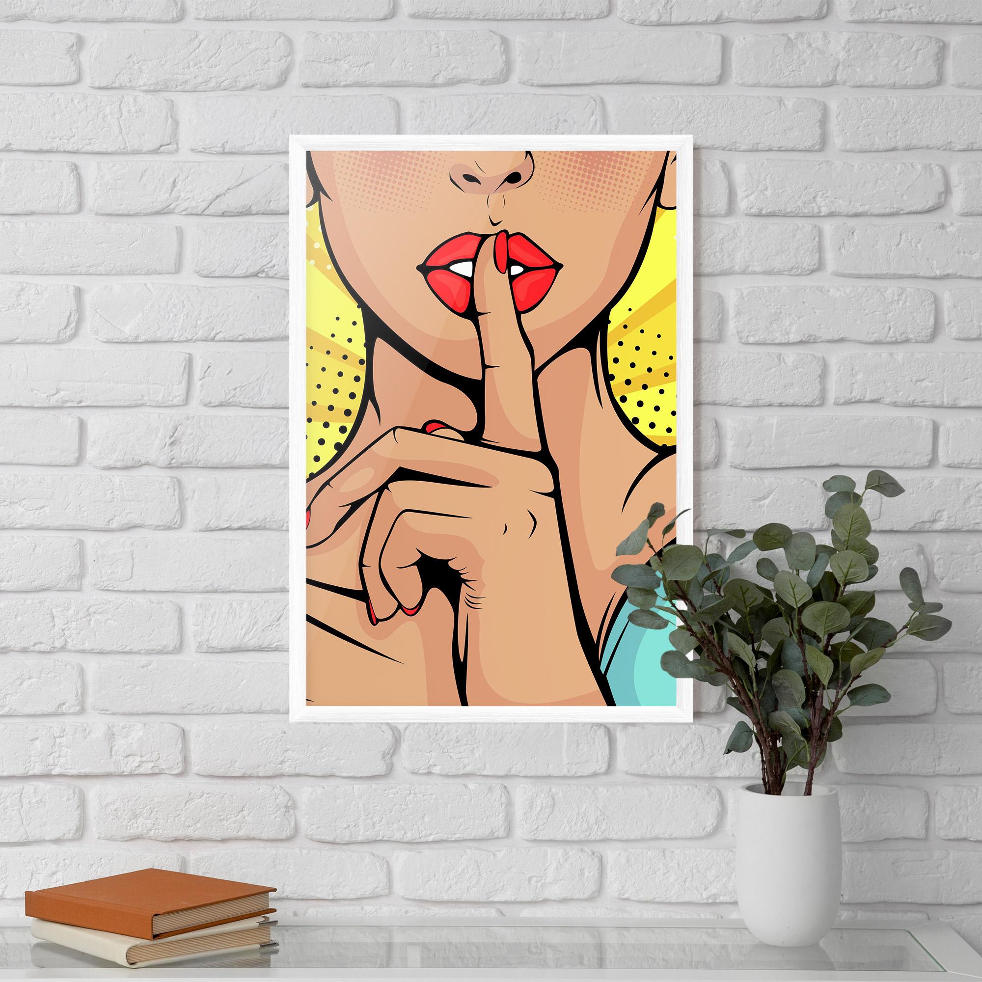 Plakat w Ramie Sush Pop Art mockup 5