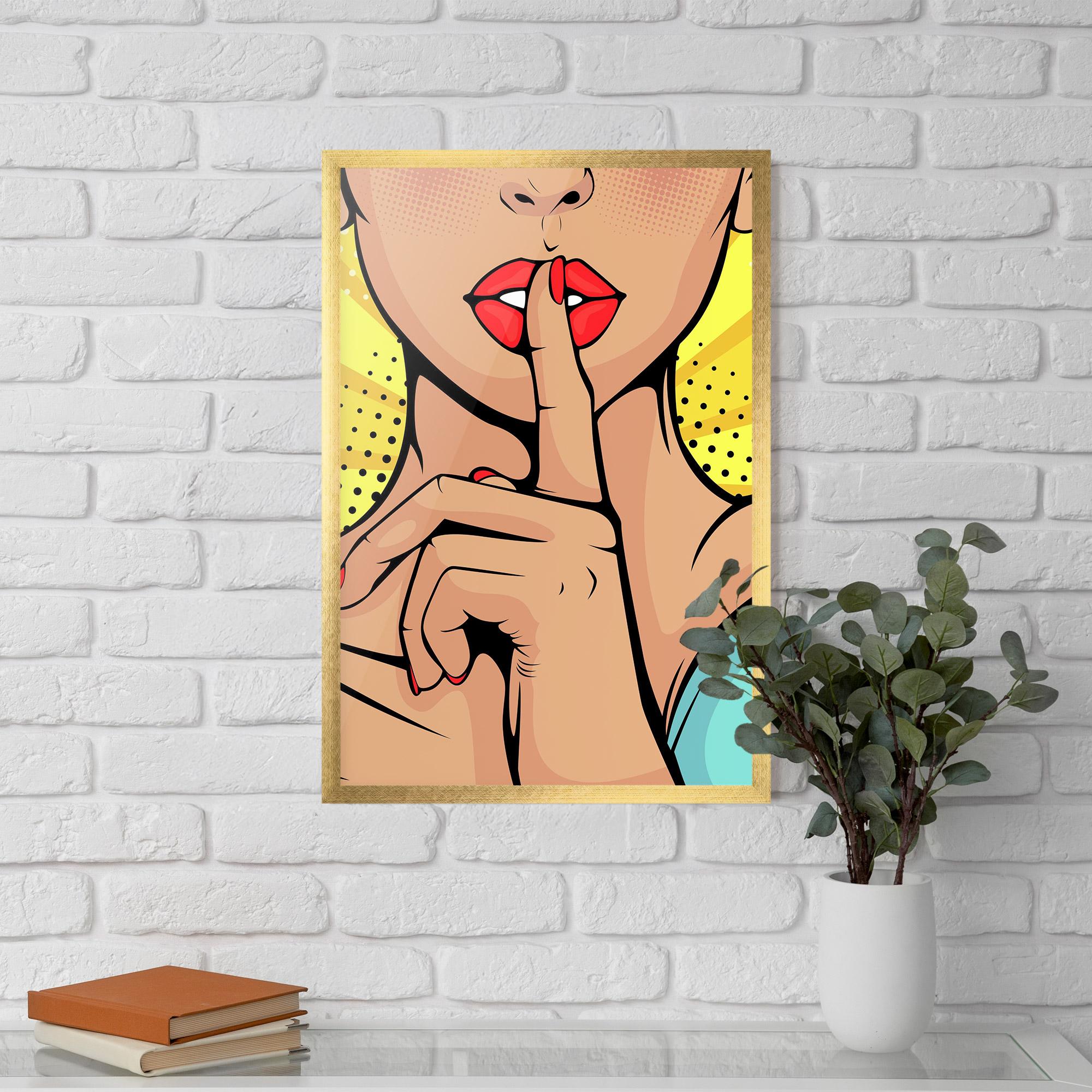 Plakat w Ramie Sush Pop Art mockup 5