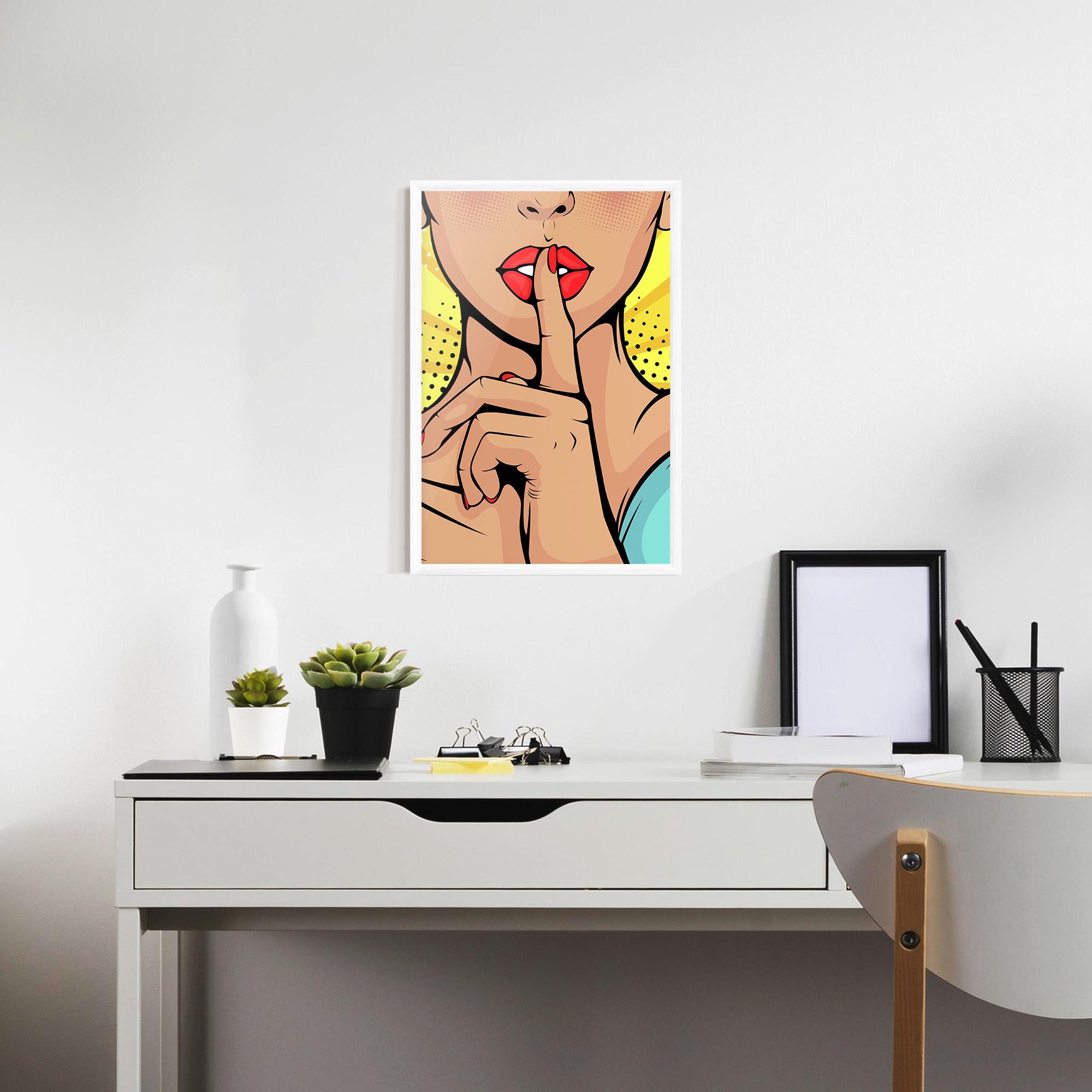 Plakat w Ramie Sush Pop Art mockup 7