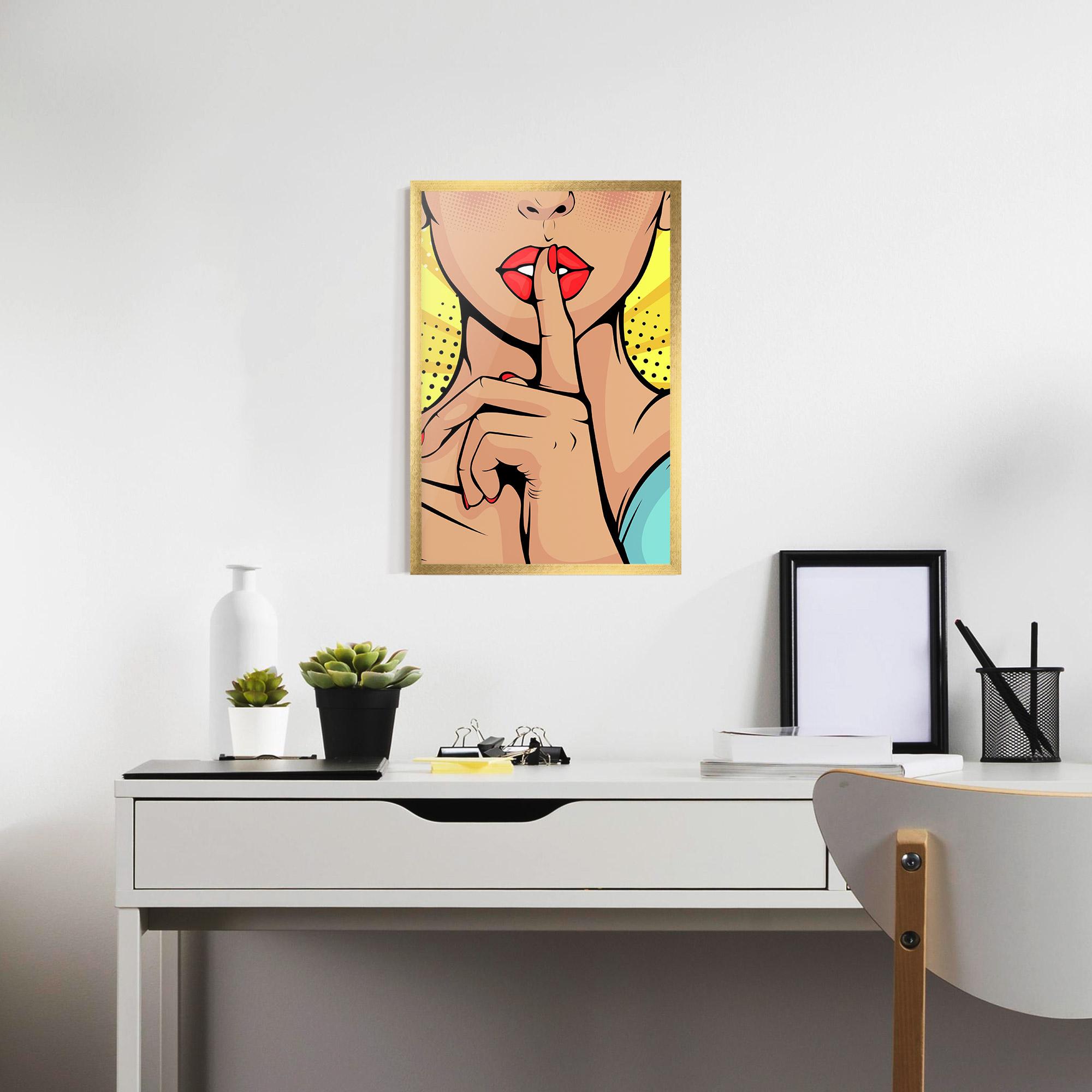 Plakat w Ramie Sush Pop Art mockup 7