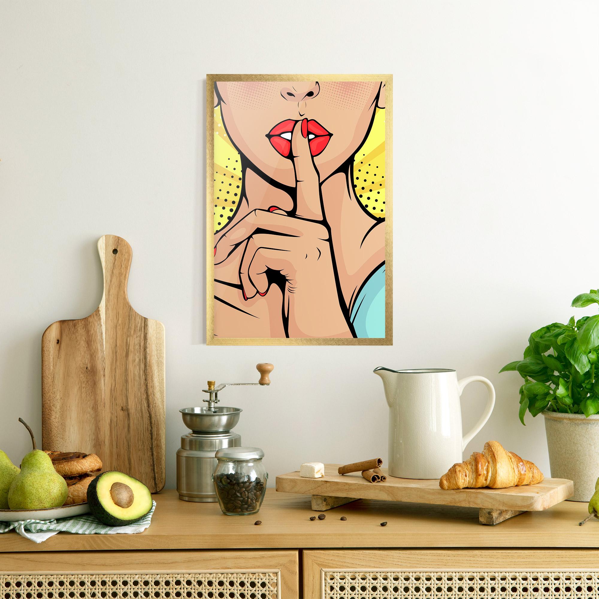 Plakat w Ramie Sush Pop Art mockup 8