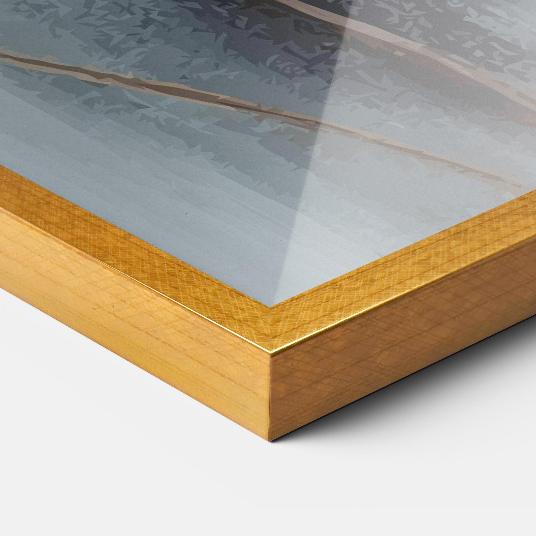 Plakat w Ramie Paint Texture Flower mockup 3