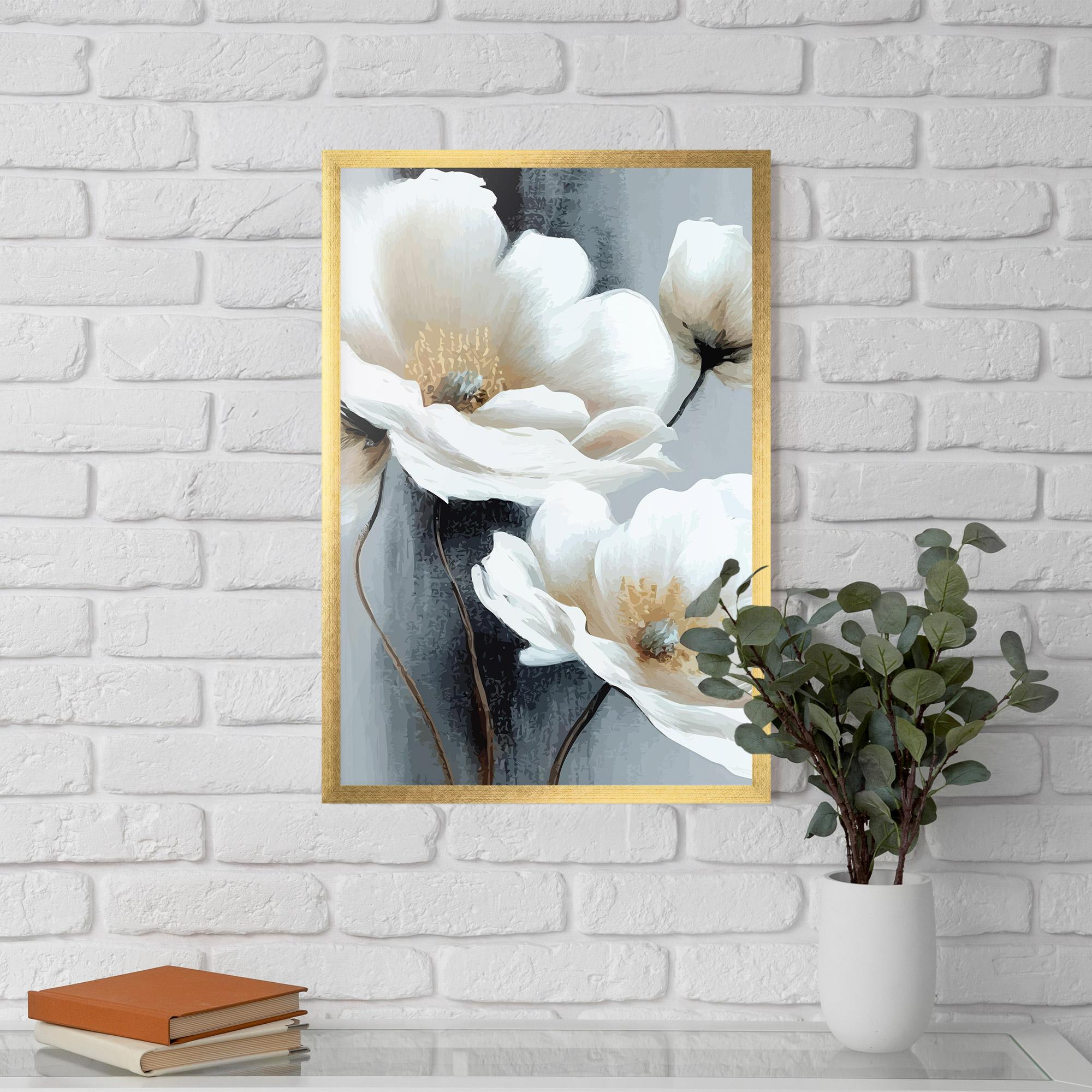 Plakat w Ramie Paint Texture Flower mockup 5