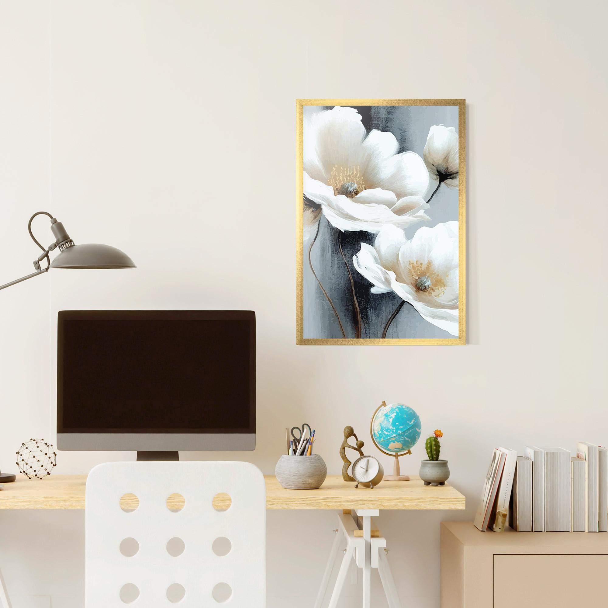 Plakat w Ramie Paint Texture Flower mockup 6