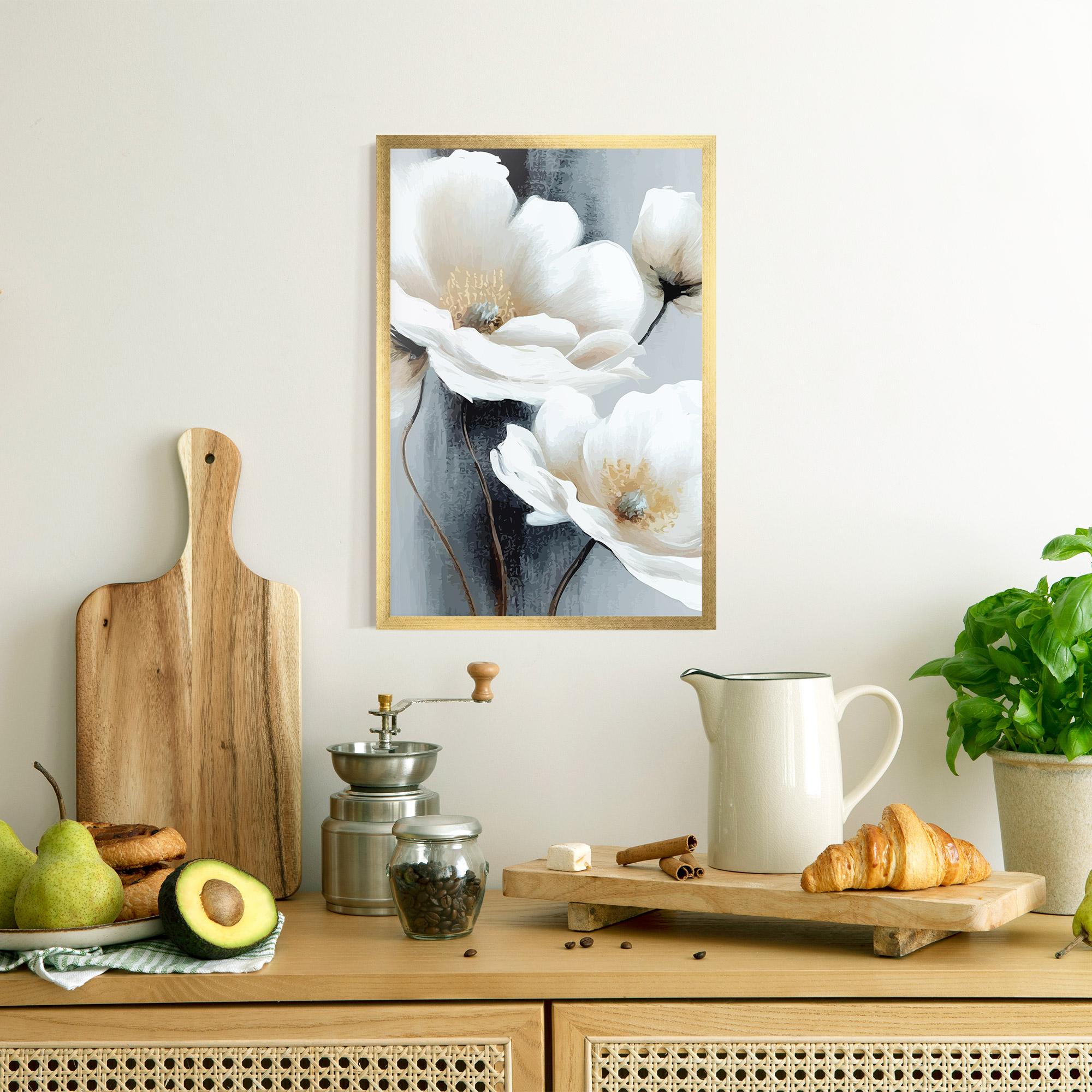 Plakat w Ramie Paint Texture Flower mockup 8