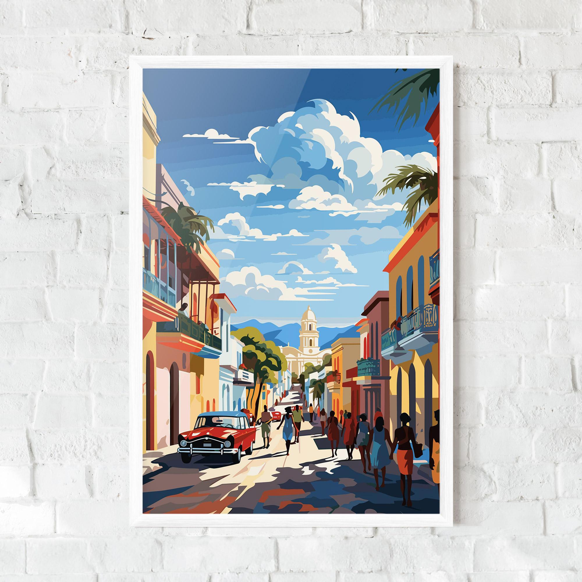 Plakat w Ramie African Street mockup 0