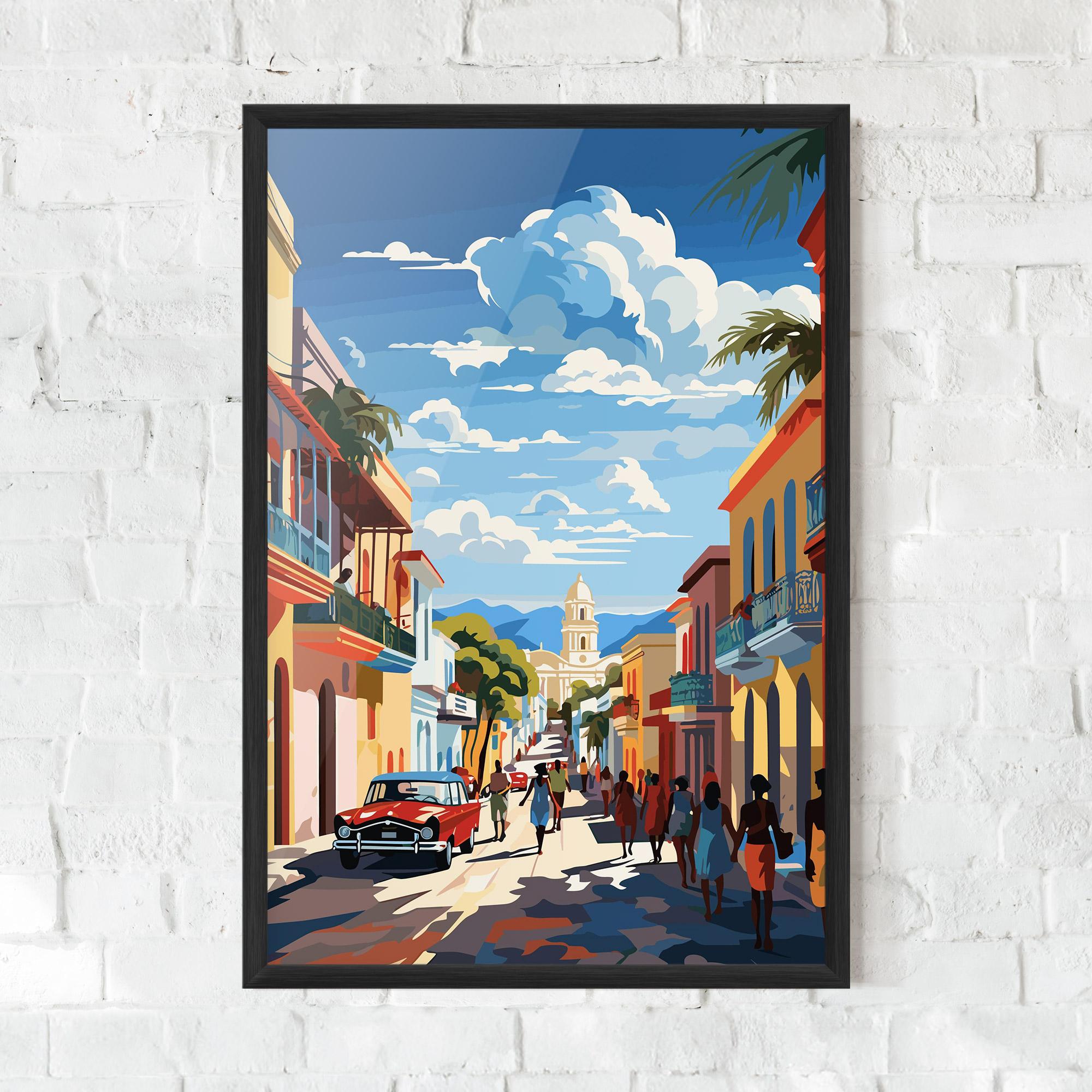 Plakat w Ramie African Street mockup 0