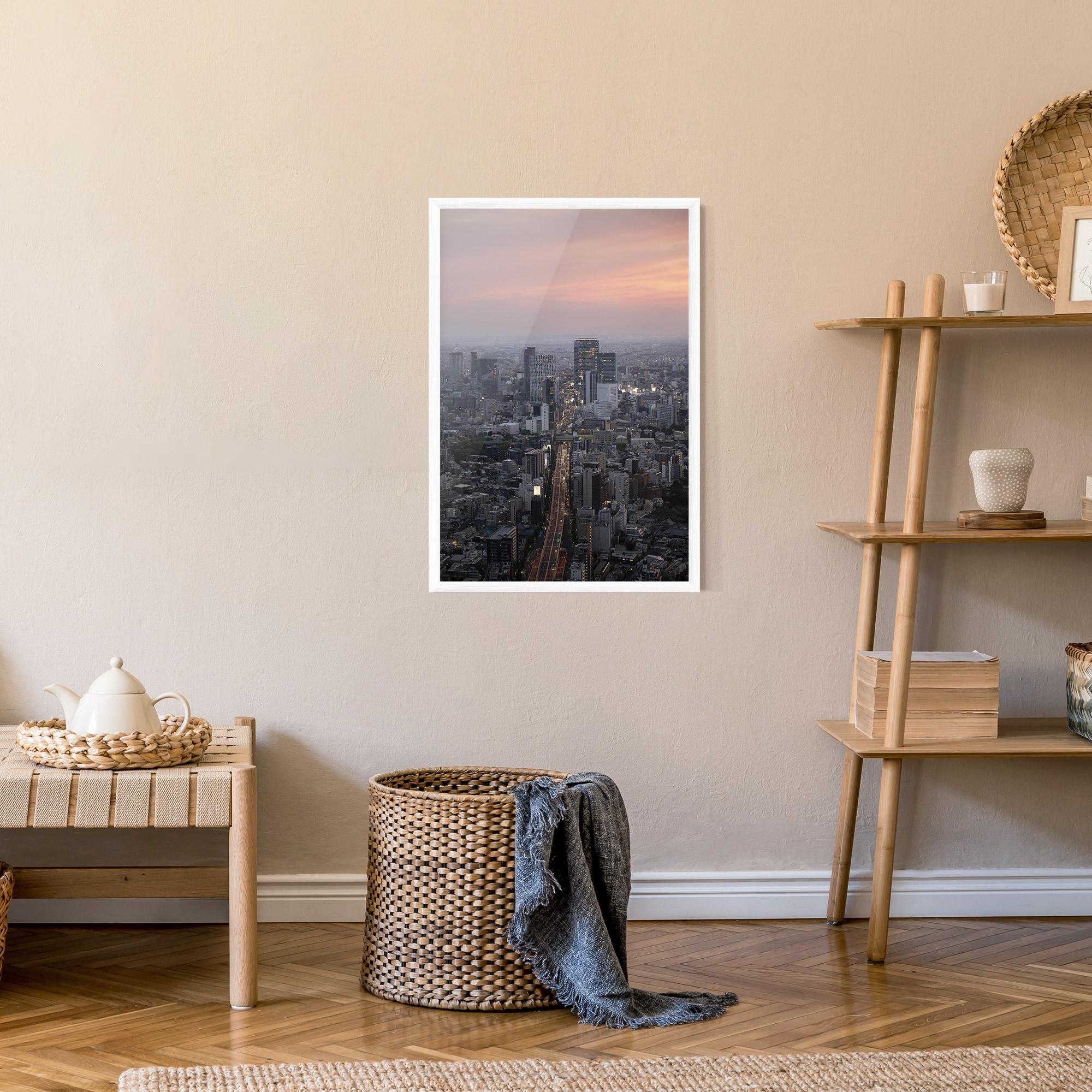 Plakat w Ramie Beautiful Tall Buildings mockup 9