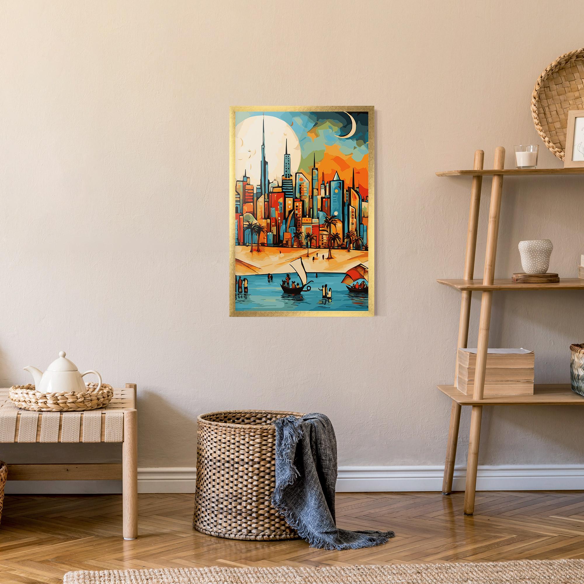 Plakat w Ramie African Moon mockup 9