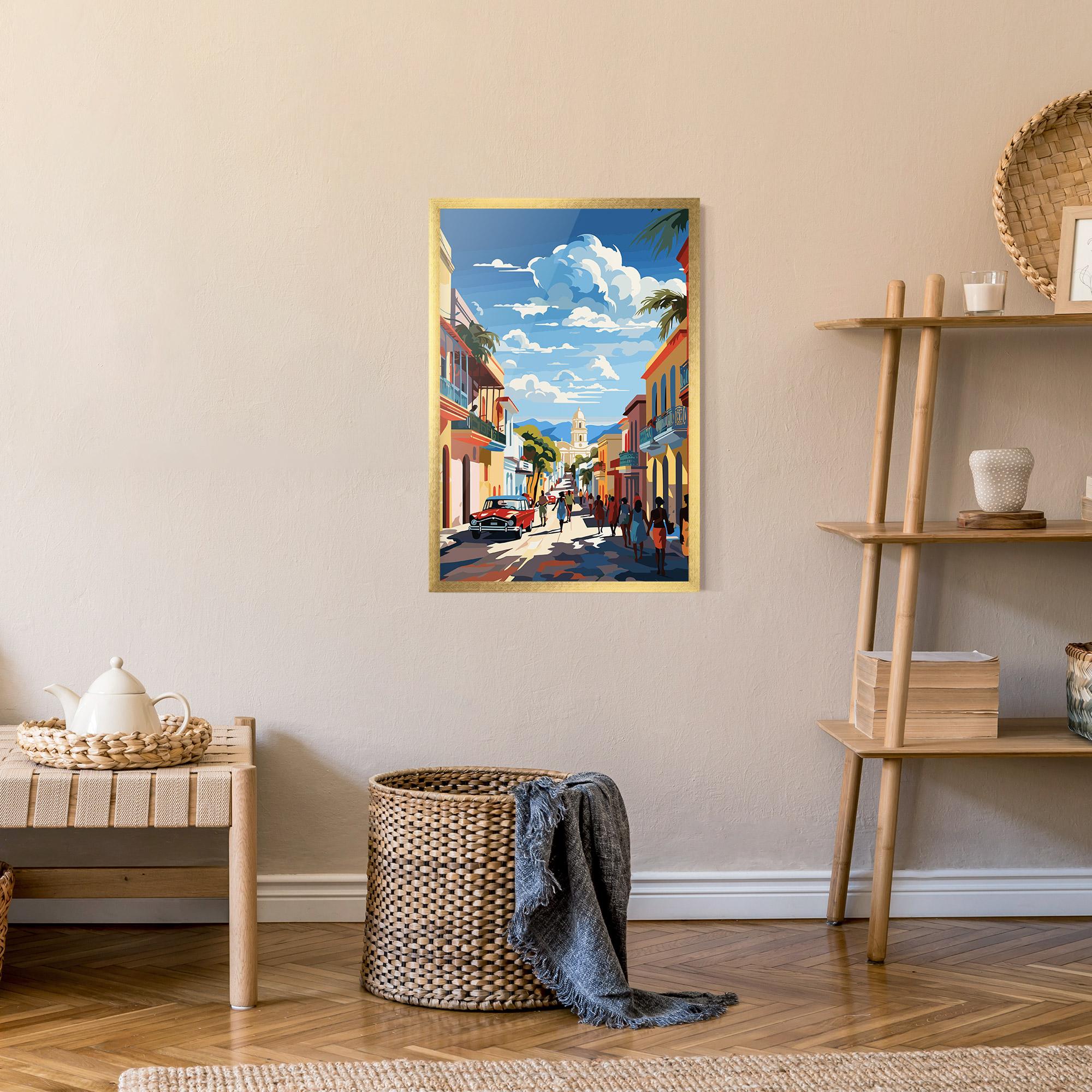 Plakat w Ramie African Street mockup 9