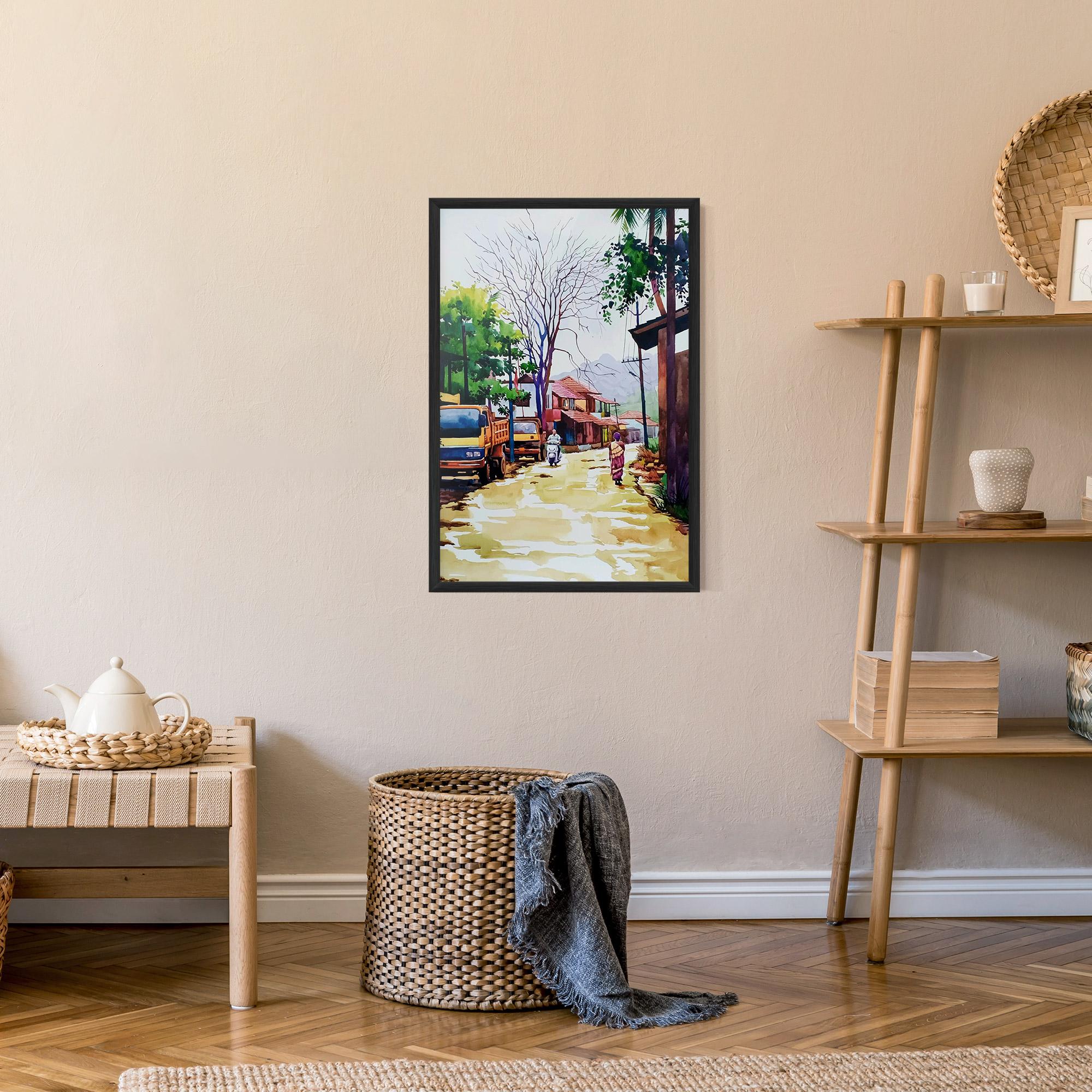 Plakat w Ramie African City mockup 9