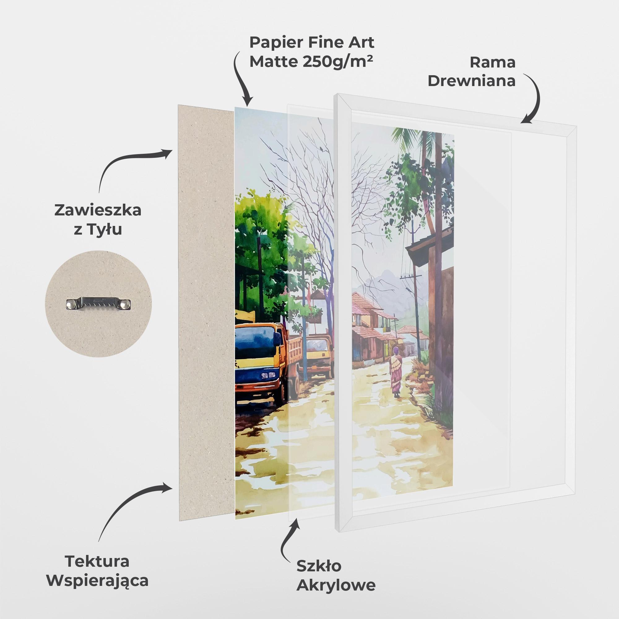 Plakat w Ramie African City mockup 1