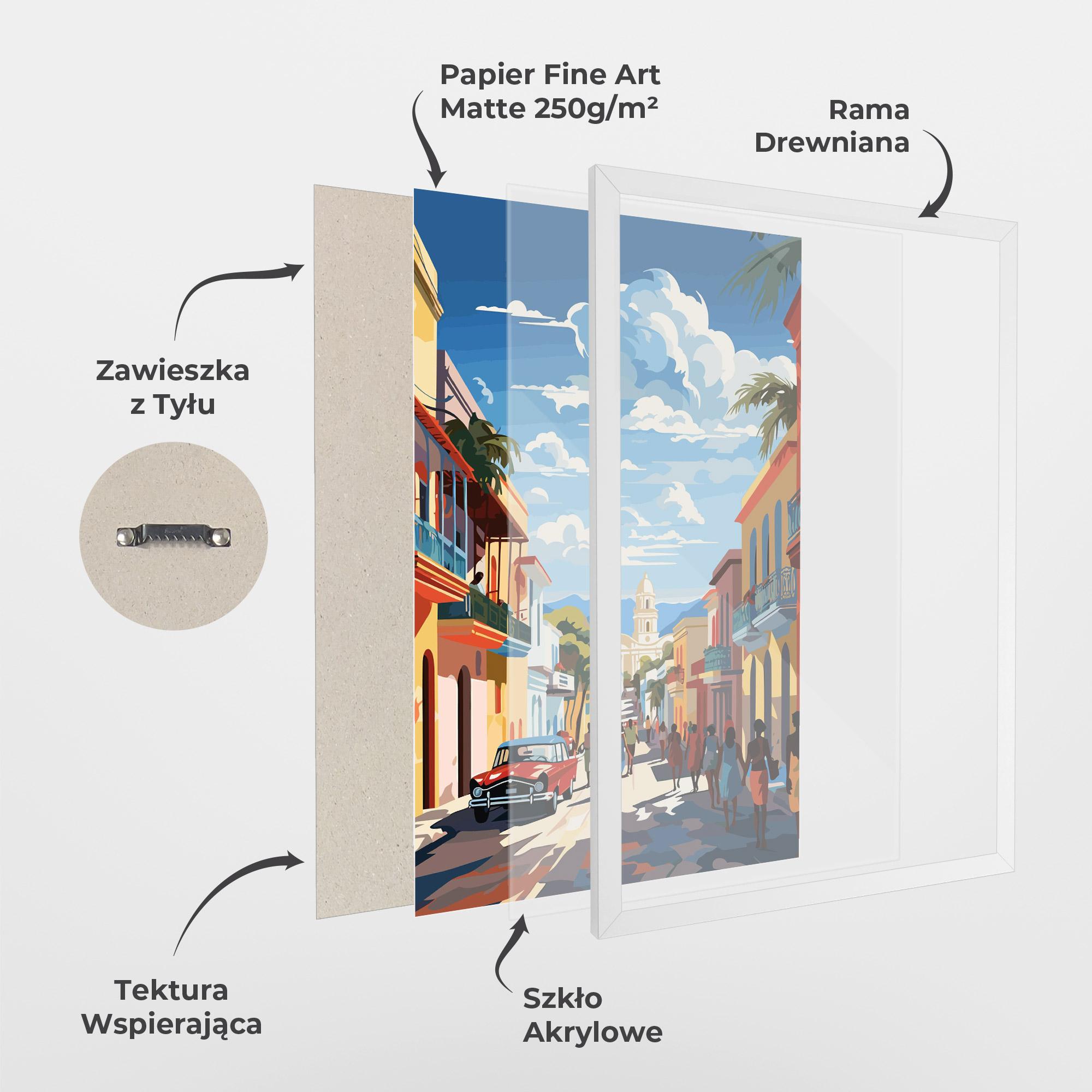 Plakat w Ramie African Street mockup 1