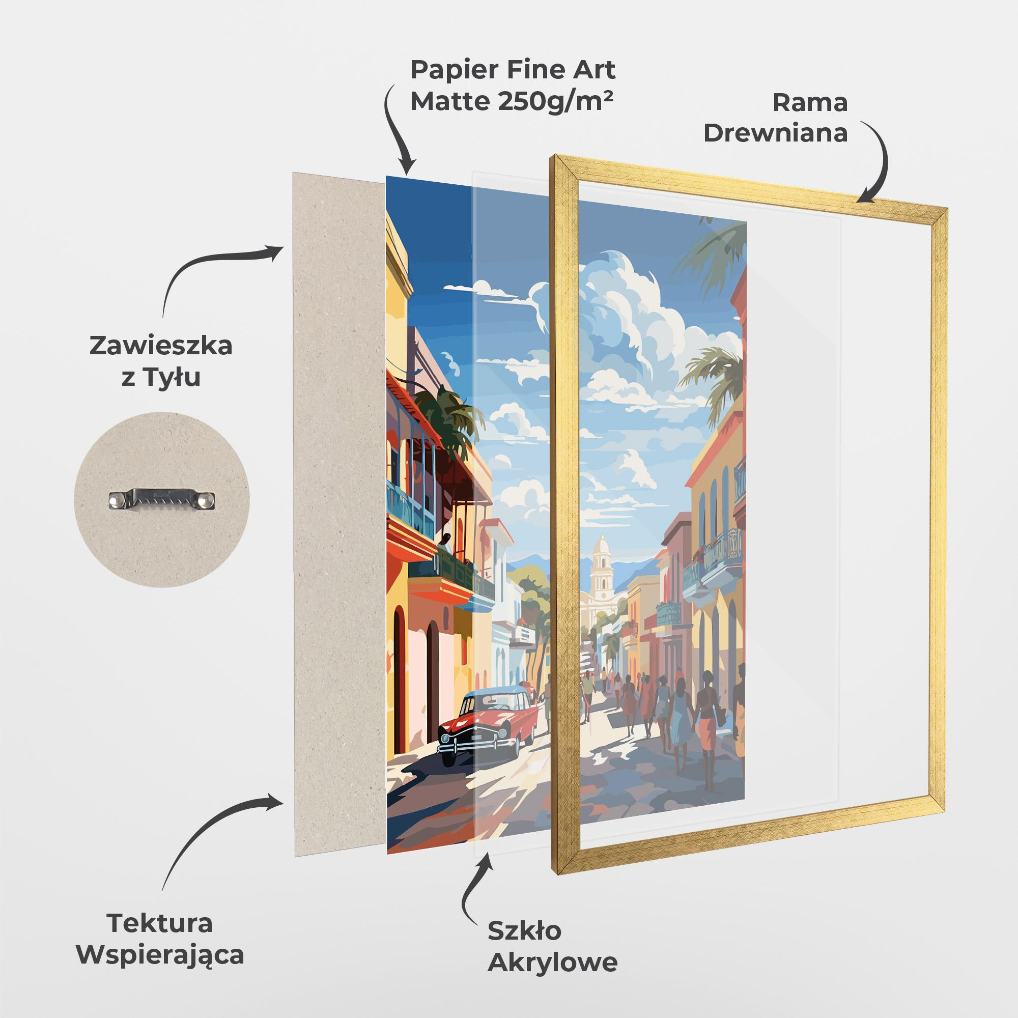 Plakat w Ramie African Street mockup 1