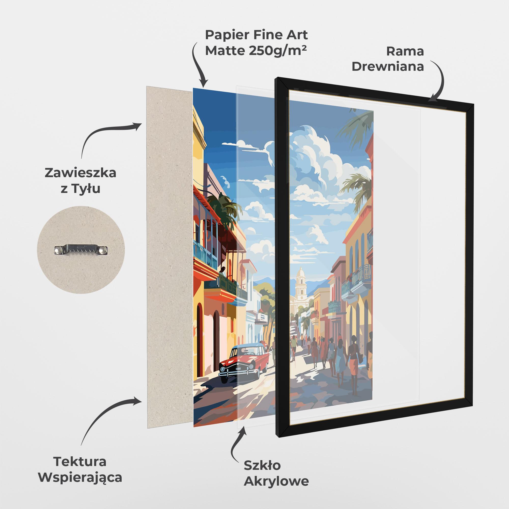 Plakat w Ramie African Street mockup 1